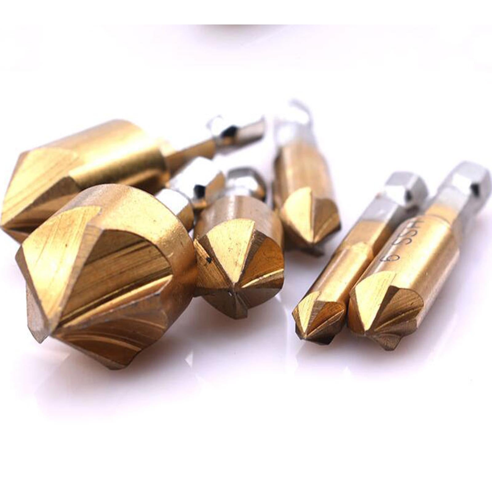 11 Pieces Chamfering Drill Bit for Carpenters Cabinet Furniture Makers