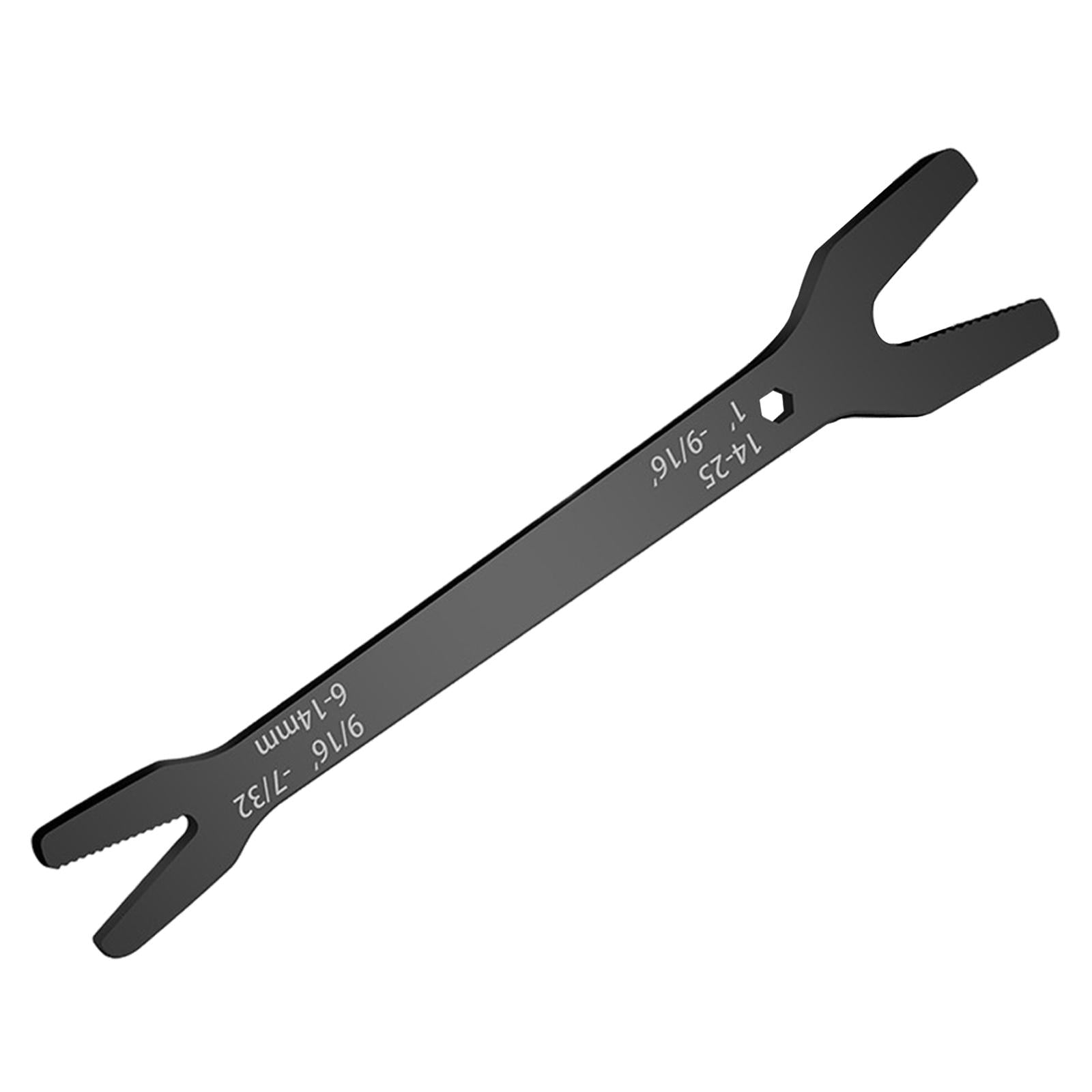 Universal Spanner 6-25mm Steel Double Open Ends for Bike Car Repair Tool Black