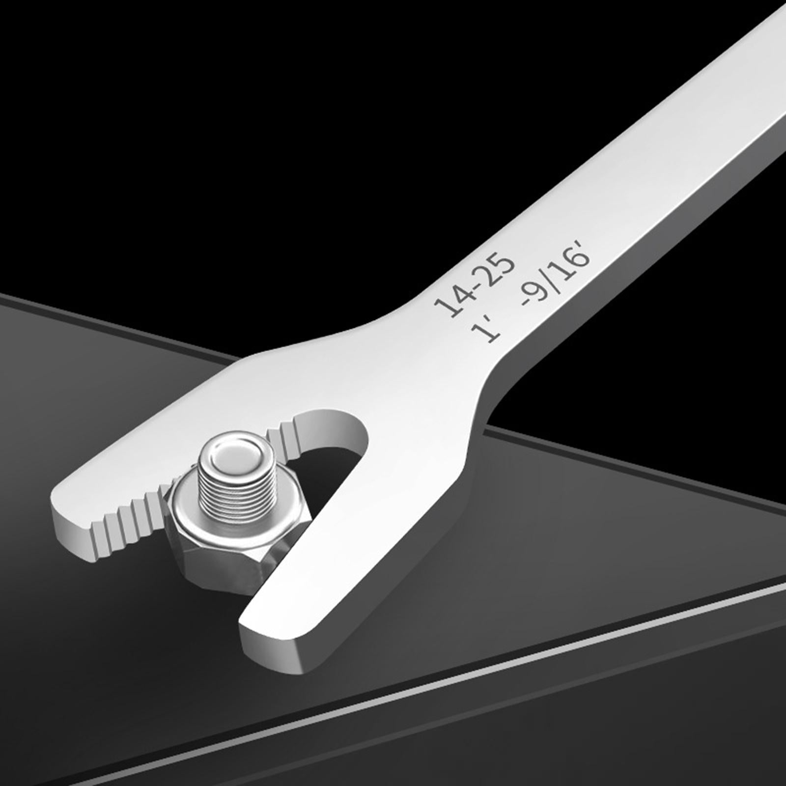 Universal Spanner 6-25mm Steel Double Open Ends for Bike Car Repair Tool Black