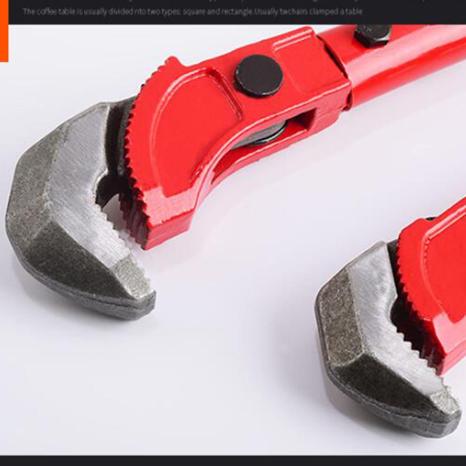 Portable Adjustable Wrench Heavy Duty Grip Spanner Hand Tool for Pipe 24inch