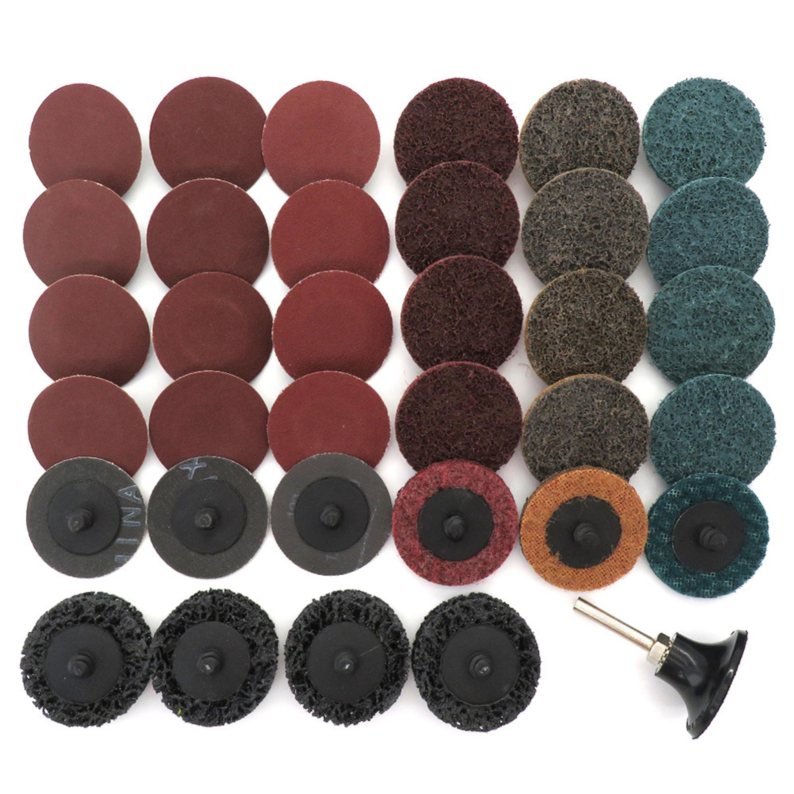 35Pcs 2inch Quick Change Discs Sanding Discs for Die Grinder