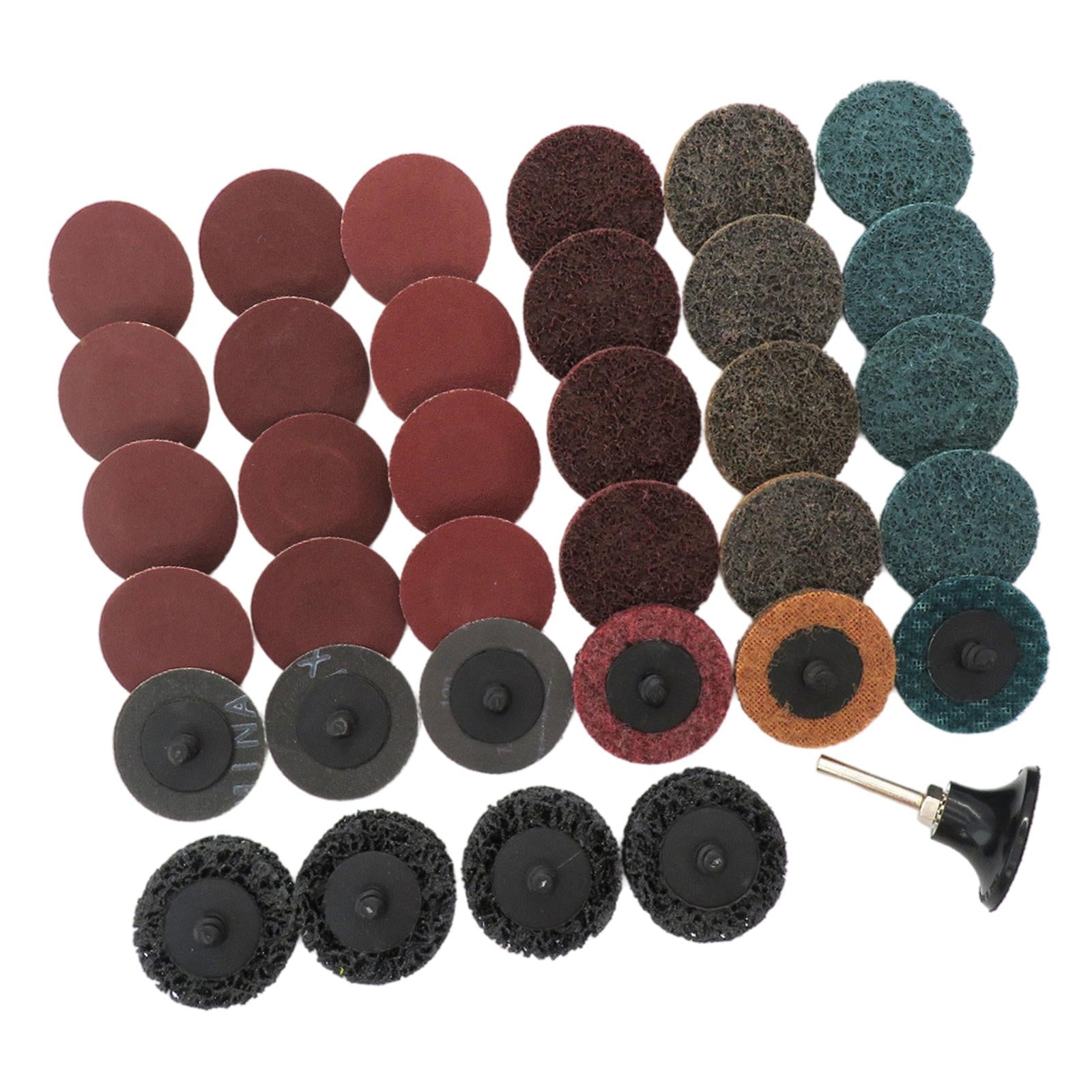 35Pcs 2inch Quick Change Discs Sanding Discs for Die Grinder