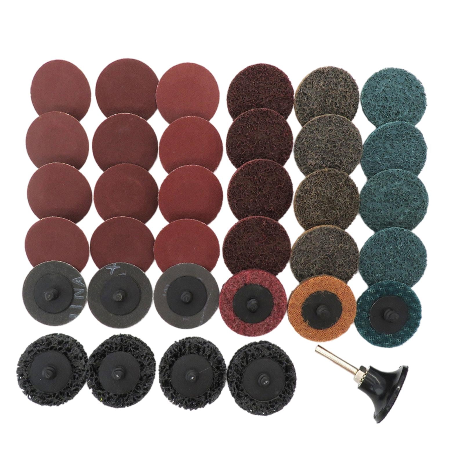 35Pcs 2inch Quick Change Discs Sanding Discs for Die Grinder