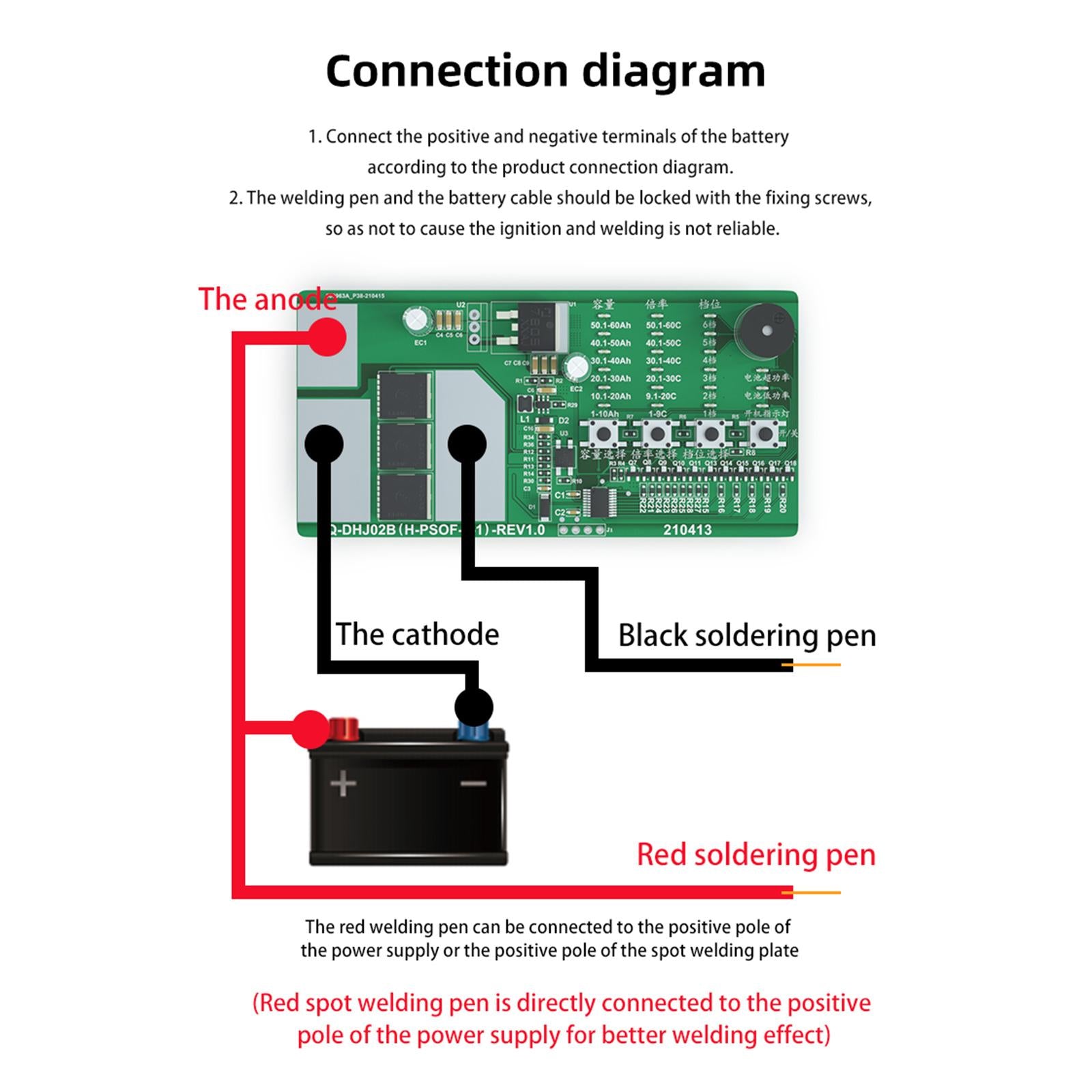 Portable Spot Welder for DIY 18650 Lithium Battery With No Box