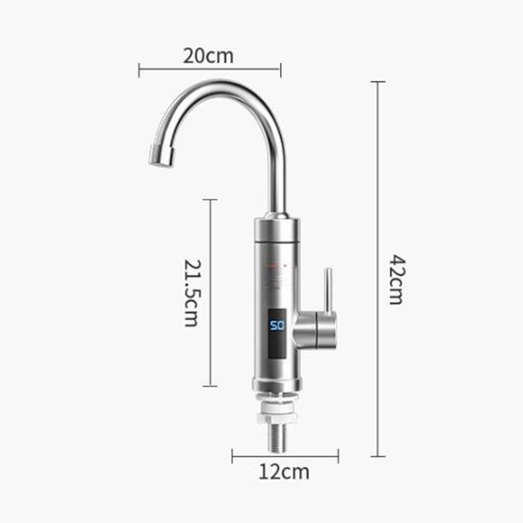 Electric Hot Water Heater Hot/Cold LED Display for Bathroom Under Sink Home
