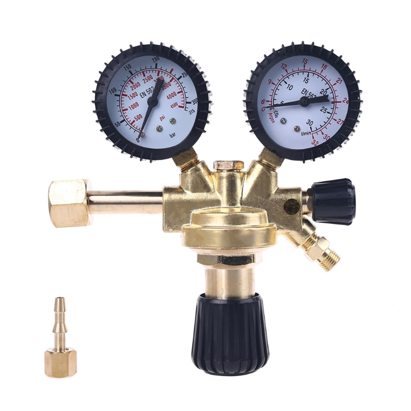 Brass Nitrogen Pressure Regulator Argon Gas for Welder Gauges Accessory