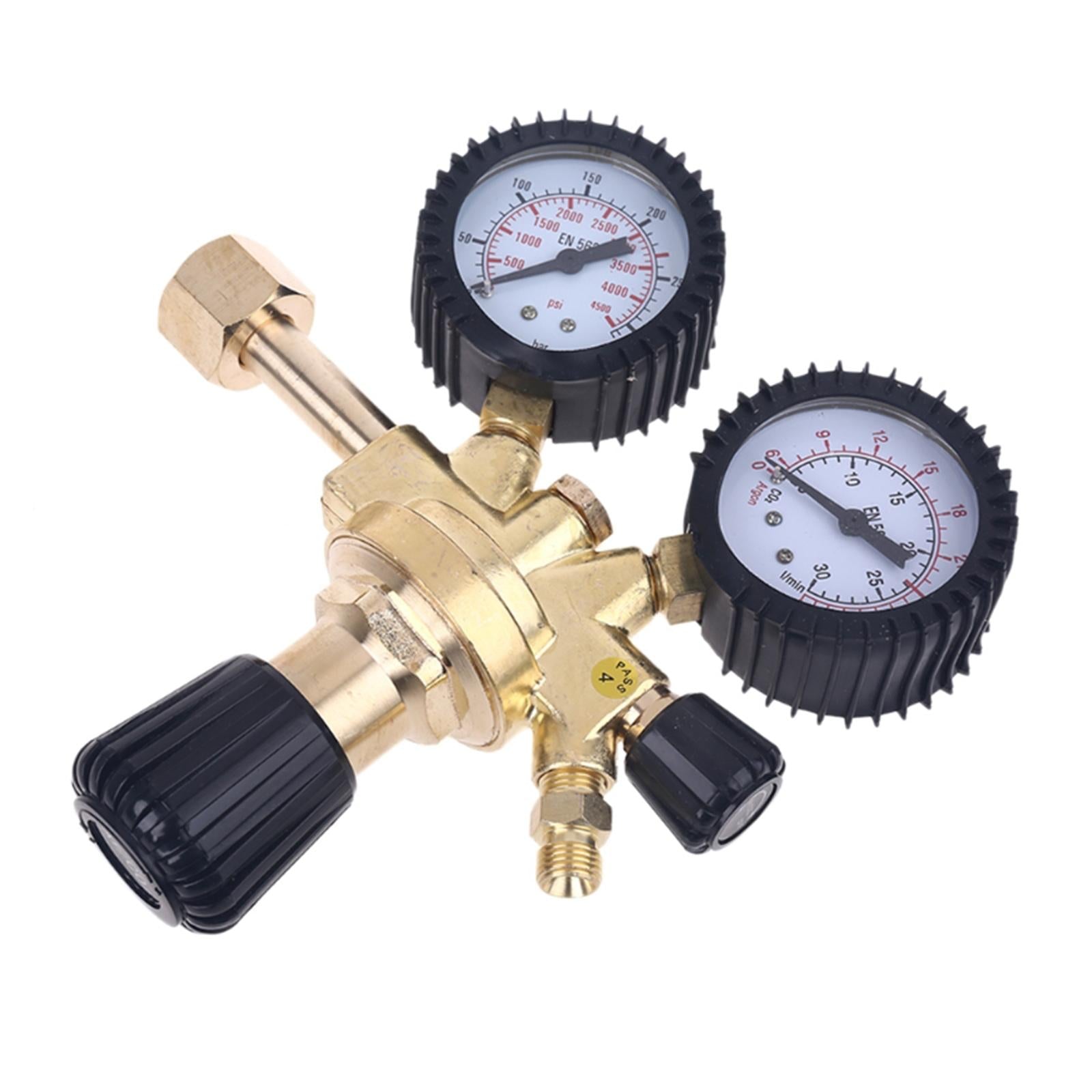 Brass Nitrogen Pressure Regulator Argon Gas for Welder Gauges Accessory