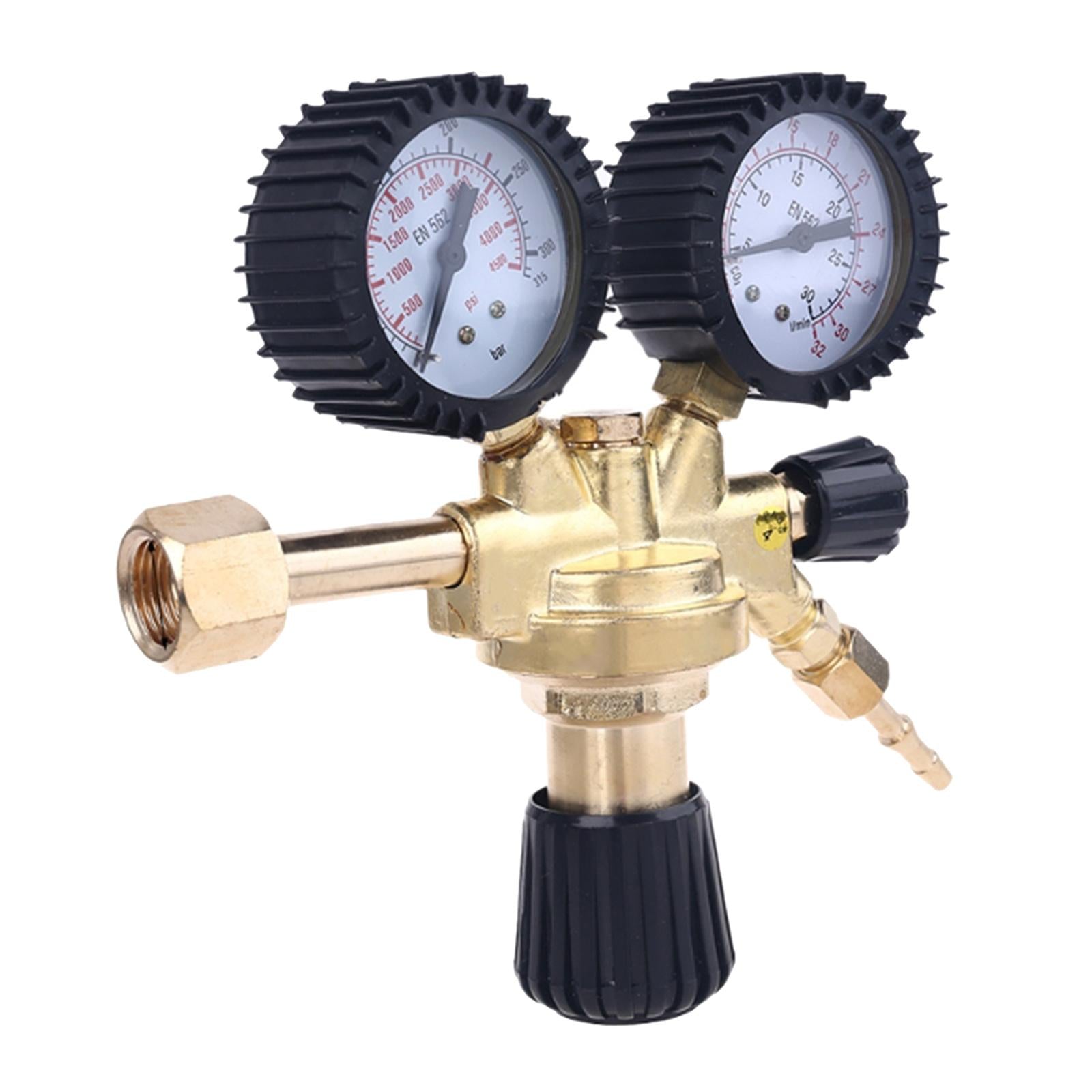 Brass Nitrogen Pressure Regulator Argon Gas for Welder Gauges Accessory