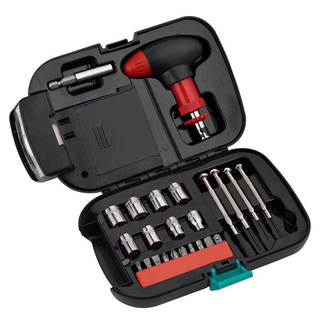 24x Outdoor Hardware Tool Flashlight Set Portable Tool Set Screwdriver Set