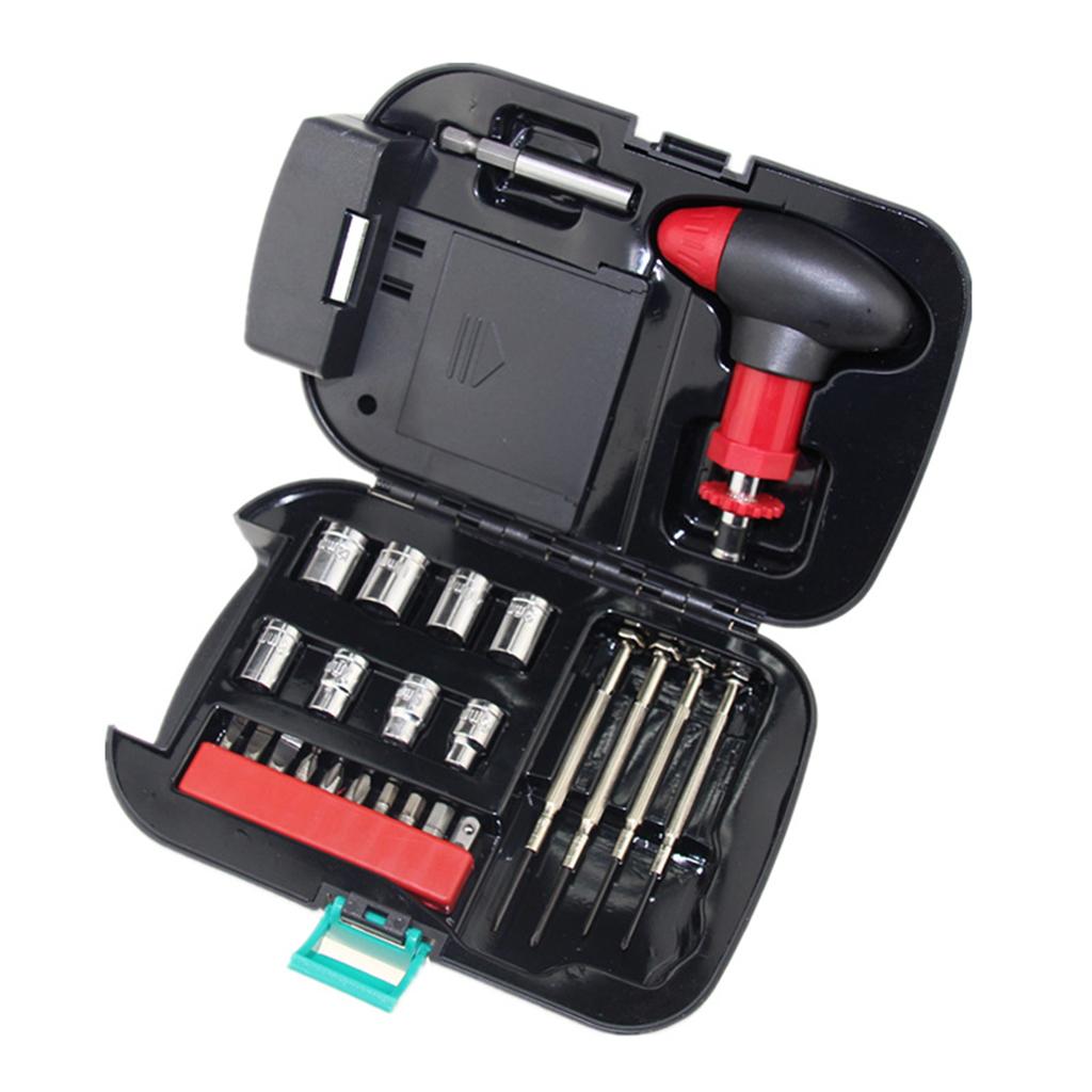 24x Outdoor Hardware Tool Flashlight Set Portable Tool Set Screwdriver Set