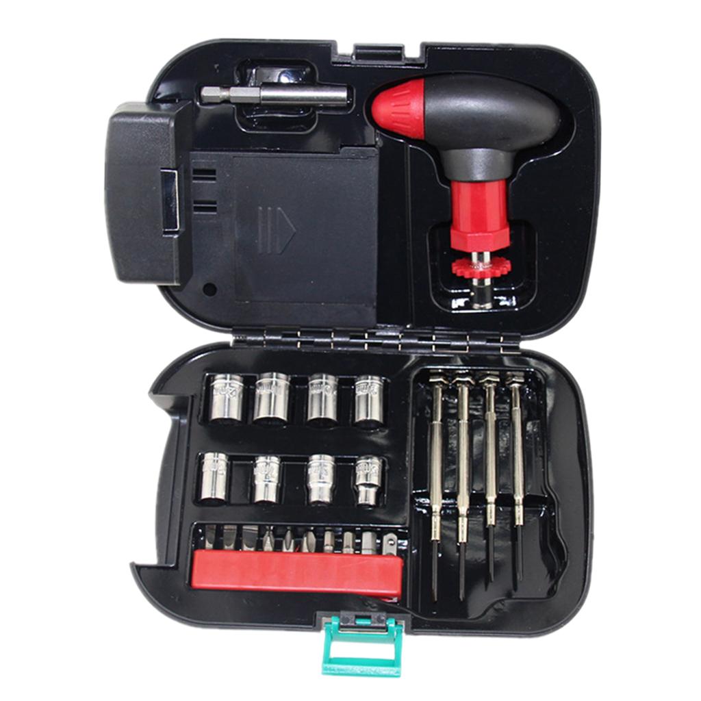 24x Outdoor Hardware Tool Flashlight Set Portable Tool Set Screwdriver Set