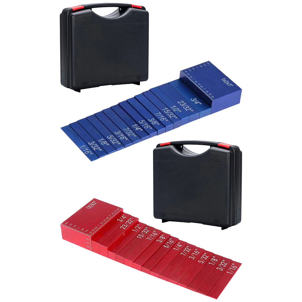 15x Setup Blocks Height Gauge Set Setup Bars for Table Saw Accessories Blue