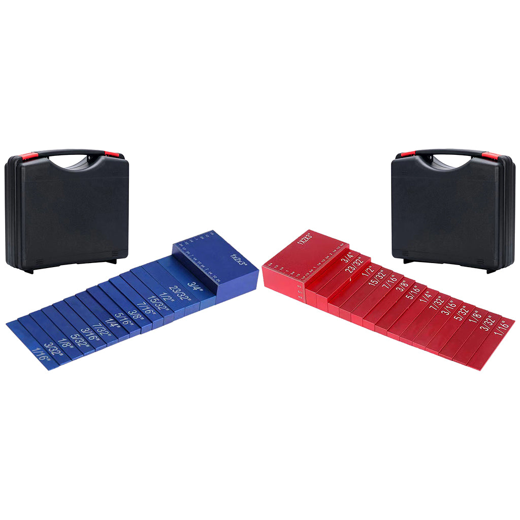 15x Setup Blocks Height Gauge Set Setup Bars for Table Saw Accessories Blue