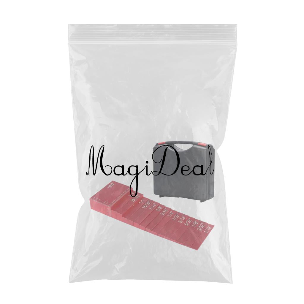 15x Setup Blocks Height Gauge Set Setup Bars for Table Saw Accessories Red