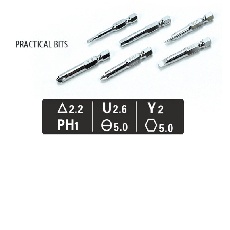 Screwdriver Bit Set Removable Cartoon Soft Grip Slotted Tool for Kids Toys