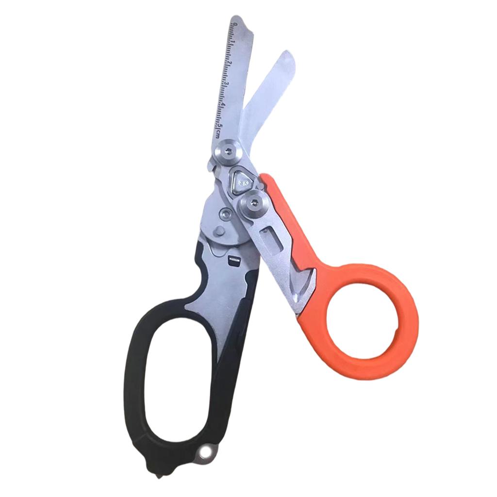 Emergency Response Shears Tactical Pliers Multi-Functional for Outdoor Orange Black