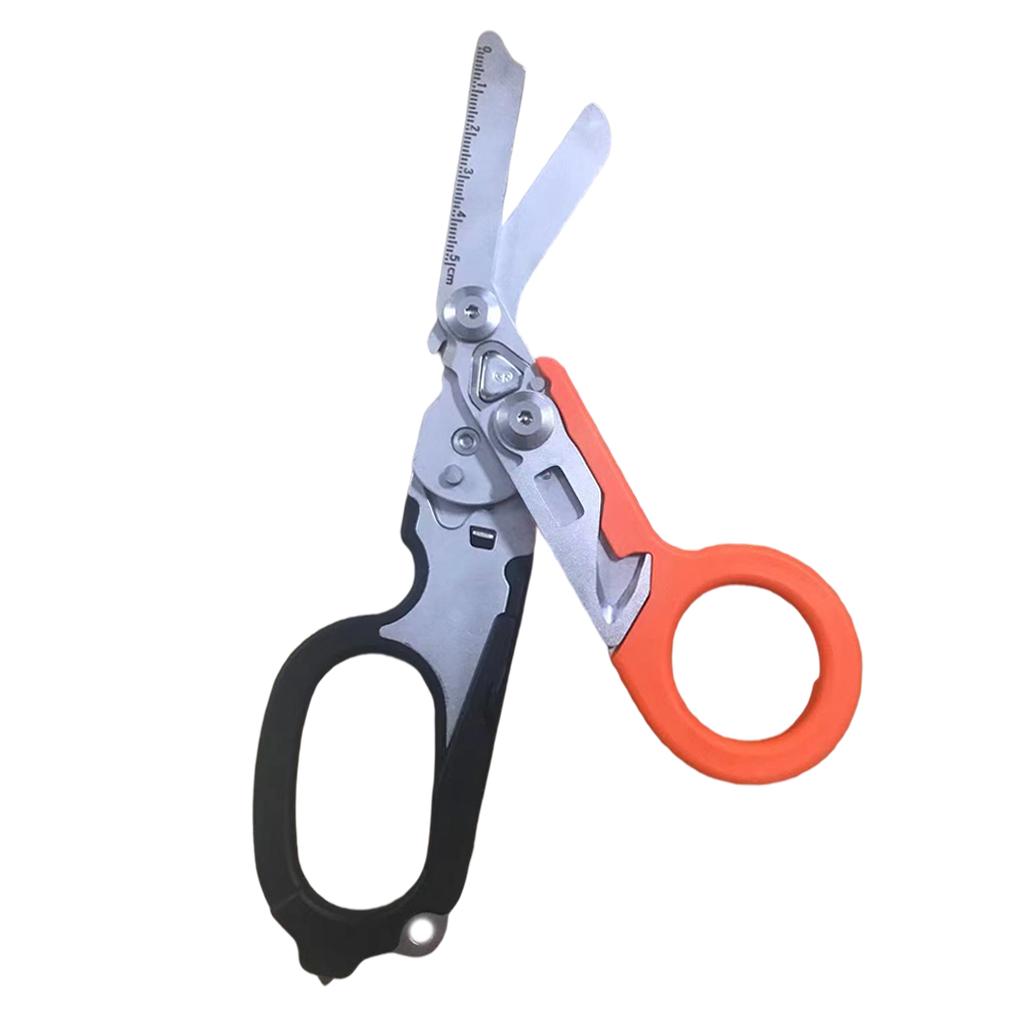 Emergency Response Shears Tactical Pliers Multi-Functional for Outdoor Orange Black