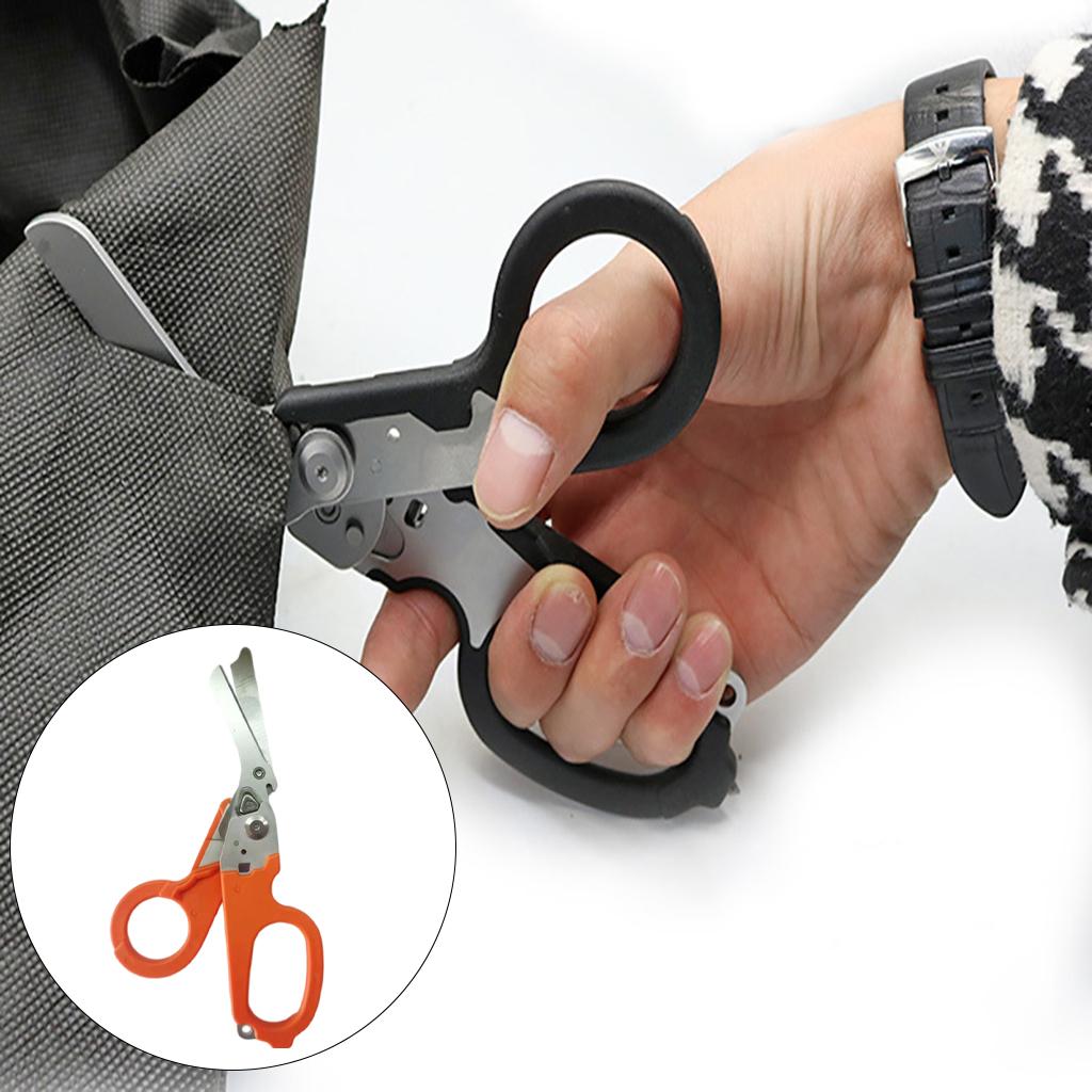 Emergency Response Shears Tactical Pliers Multi-Functional for Outdoor Orange