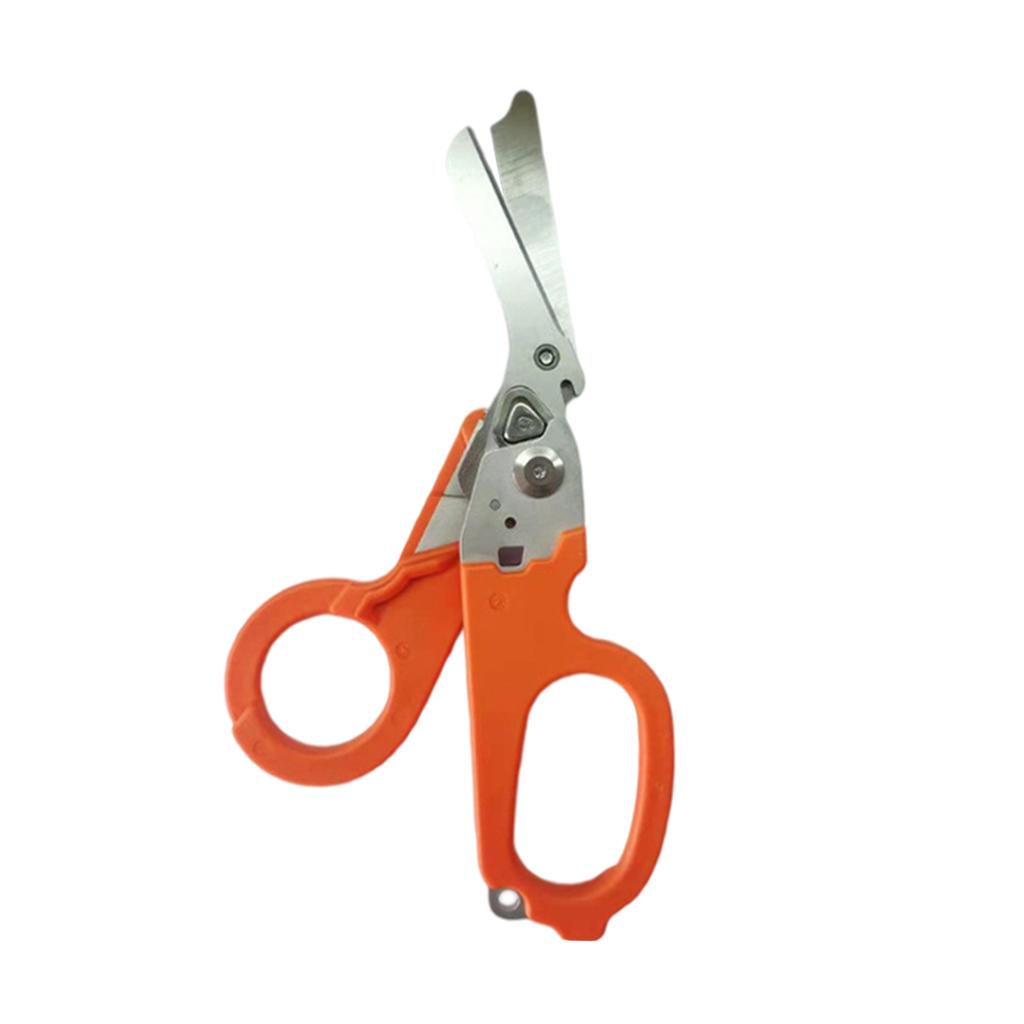 Emergency Response Shears Tactical Pliers Multi-Functional for Outdoor Orange