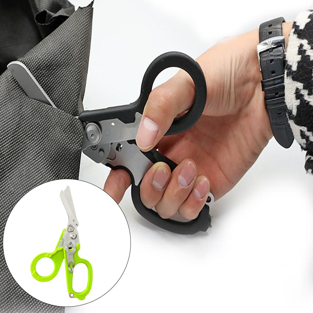 Emergency Response Shears Tactical Pliers Multi-Functional for Outdoor Green
