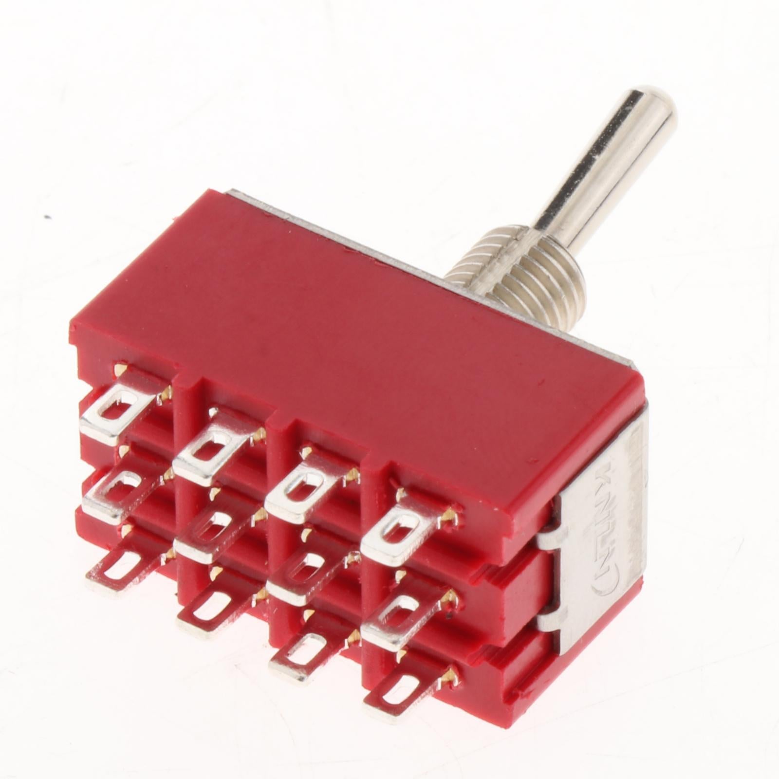 Mini 12Pin 2/3 Position Toggle Switch Easy to Install for Auto Car MTS-402