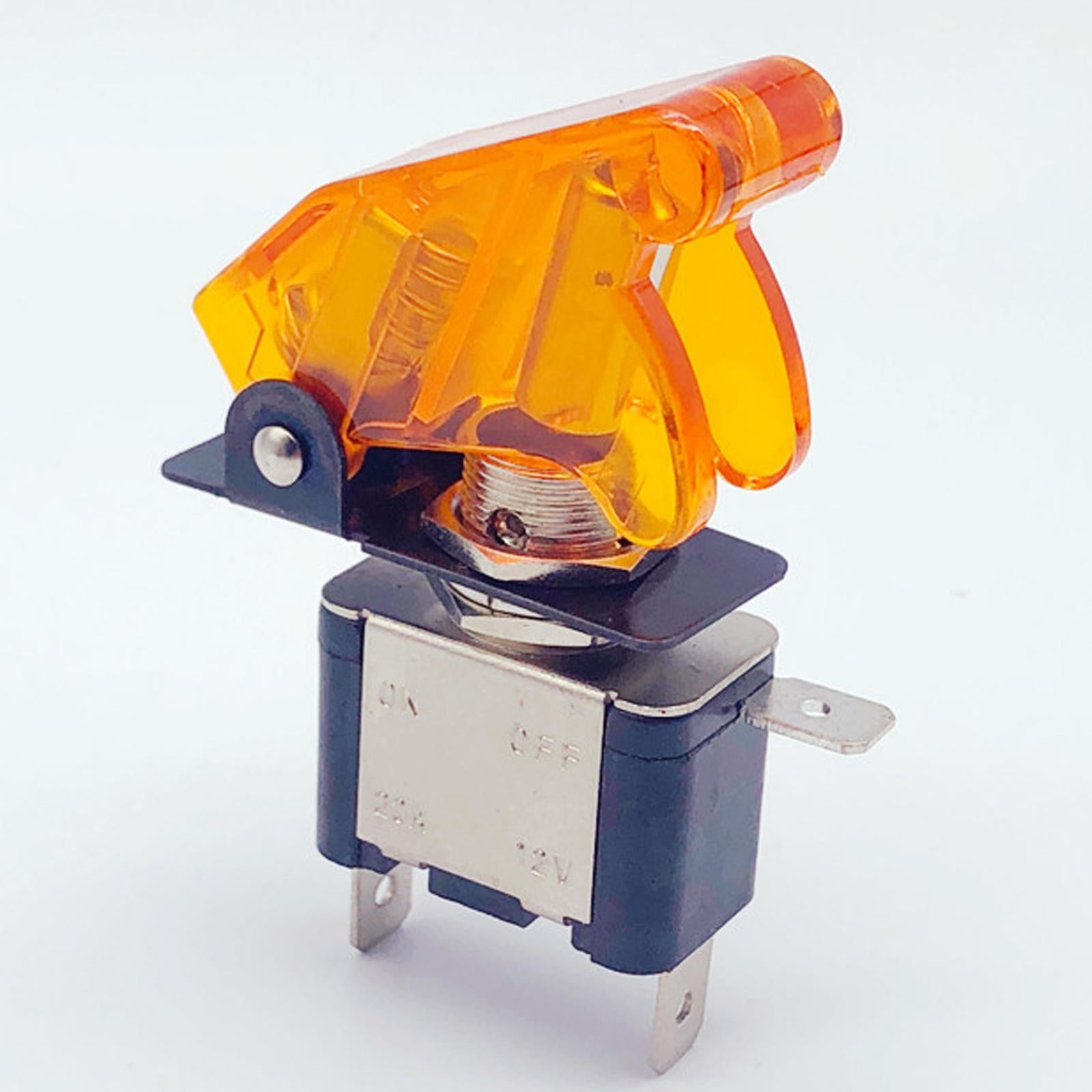LED Light Rocker Toggle Switch On-Off Dpdt Toggle Switch for Car Supplies yellow