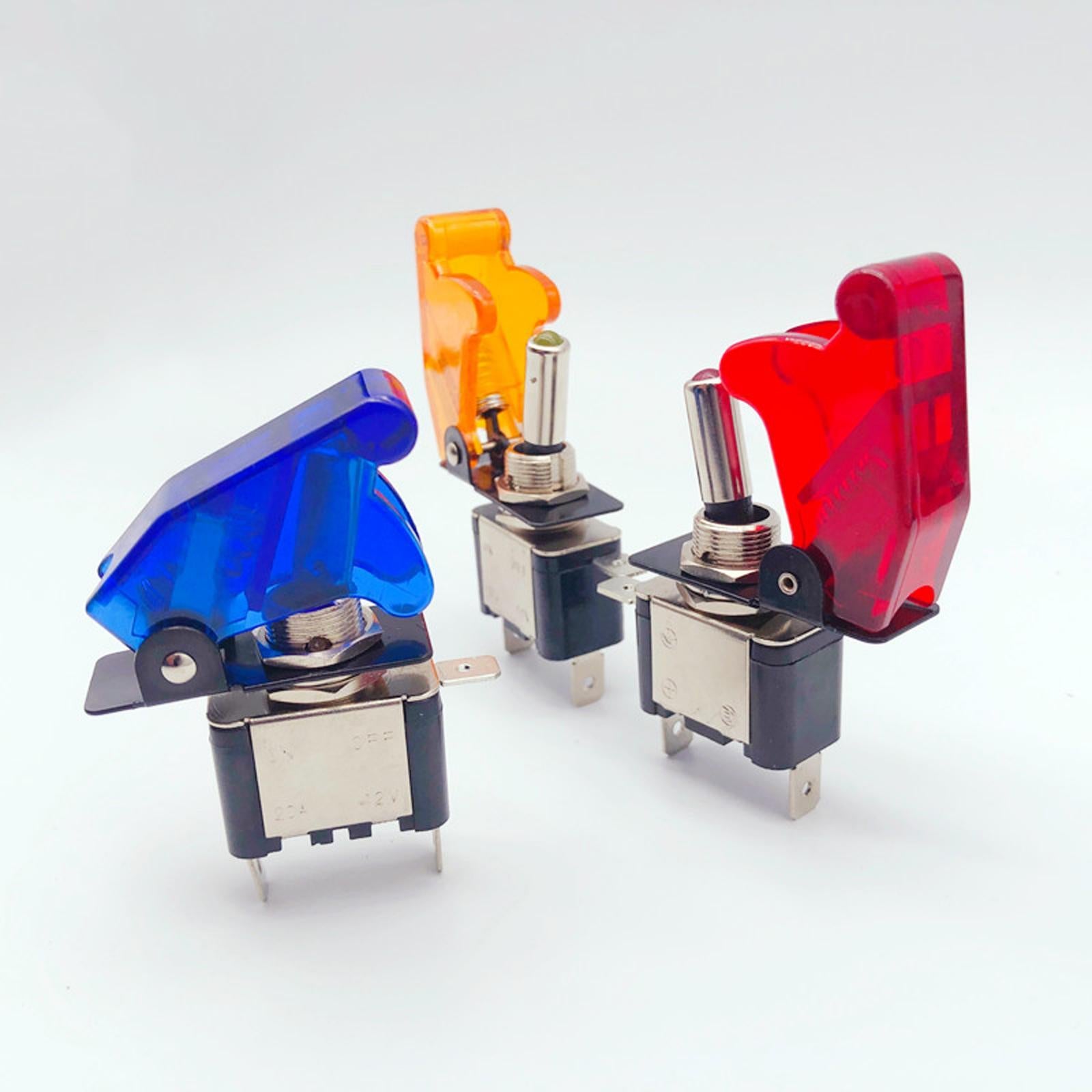 LED Light Rocker Toggle Switch On-Off Dpdt Toggle Switch for Car Supplies yellow