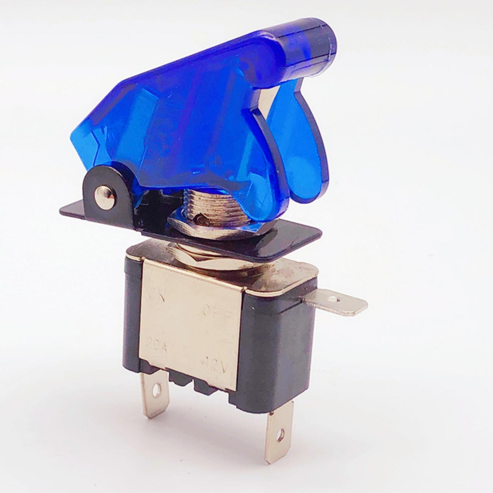 LED Light Rocker Toggle Switch On-Off Dpdt Toggle Switch for Car Supplies blue