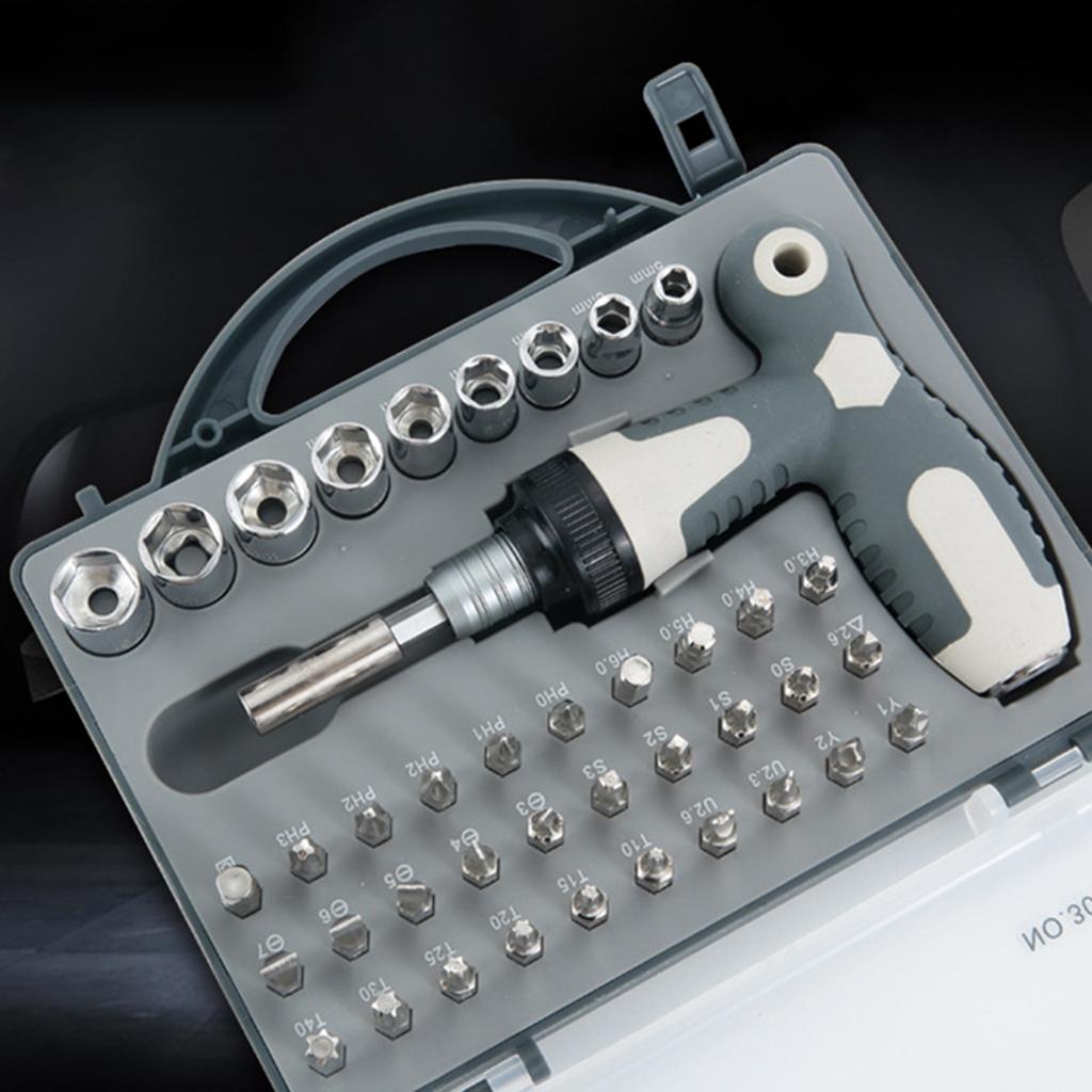 Multi-Function Ratchet Screwdriver Set Magnetic for Outdoor Travel Emergency