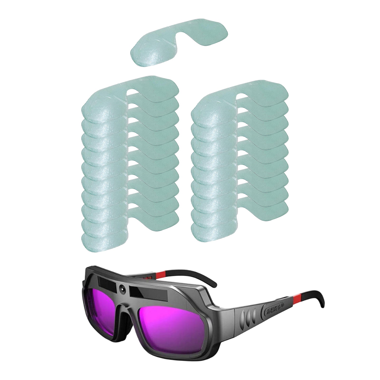 Solar Welding Goggles Anti-Scratch Auto Dimming for TIG Mig ARC 20 Pcs