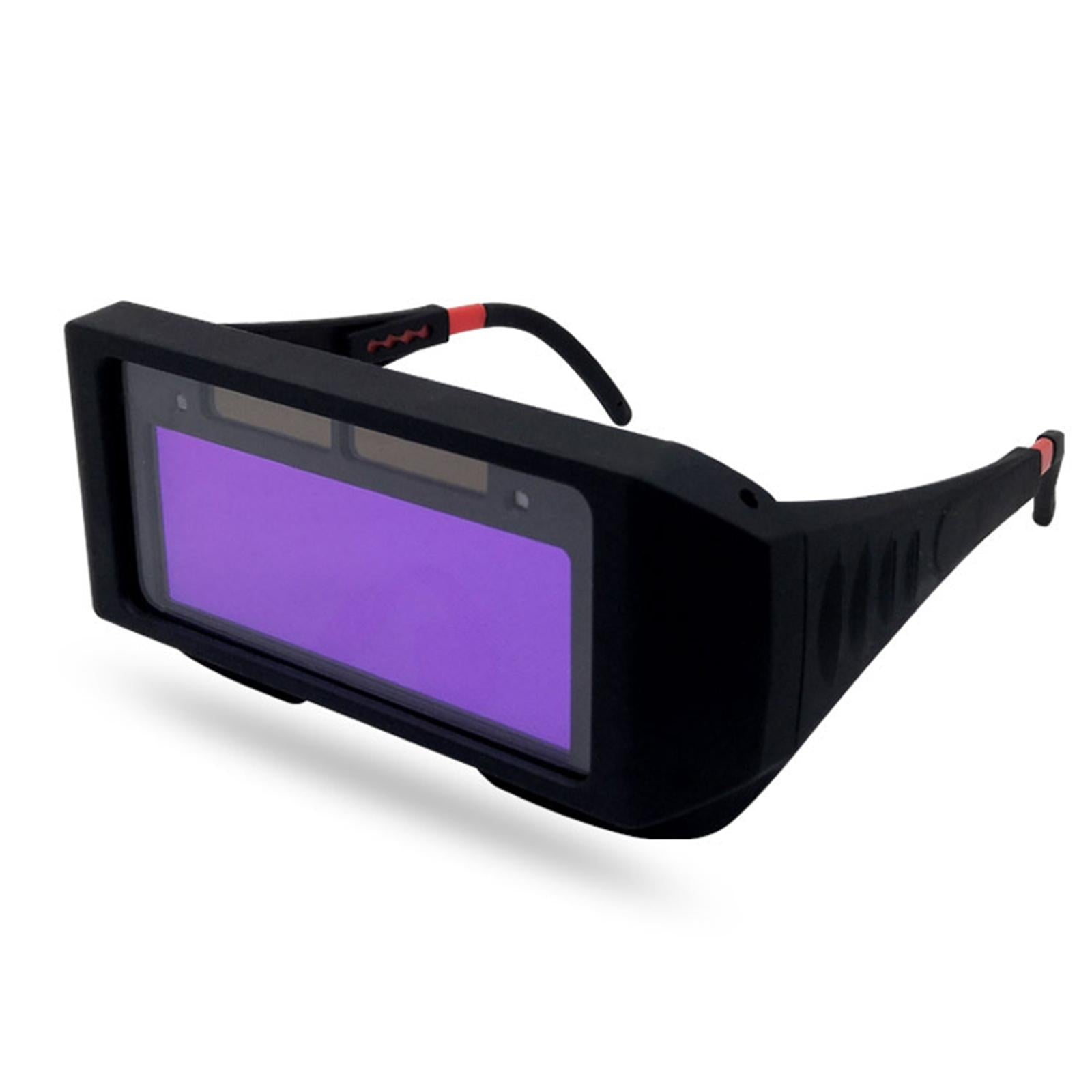 Anti-Shock Welding Goggles Auto Darkening Protection for Welding Working 10 Protective Films