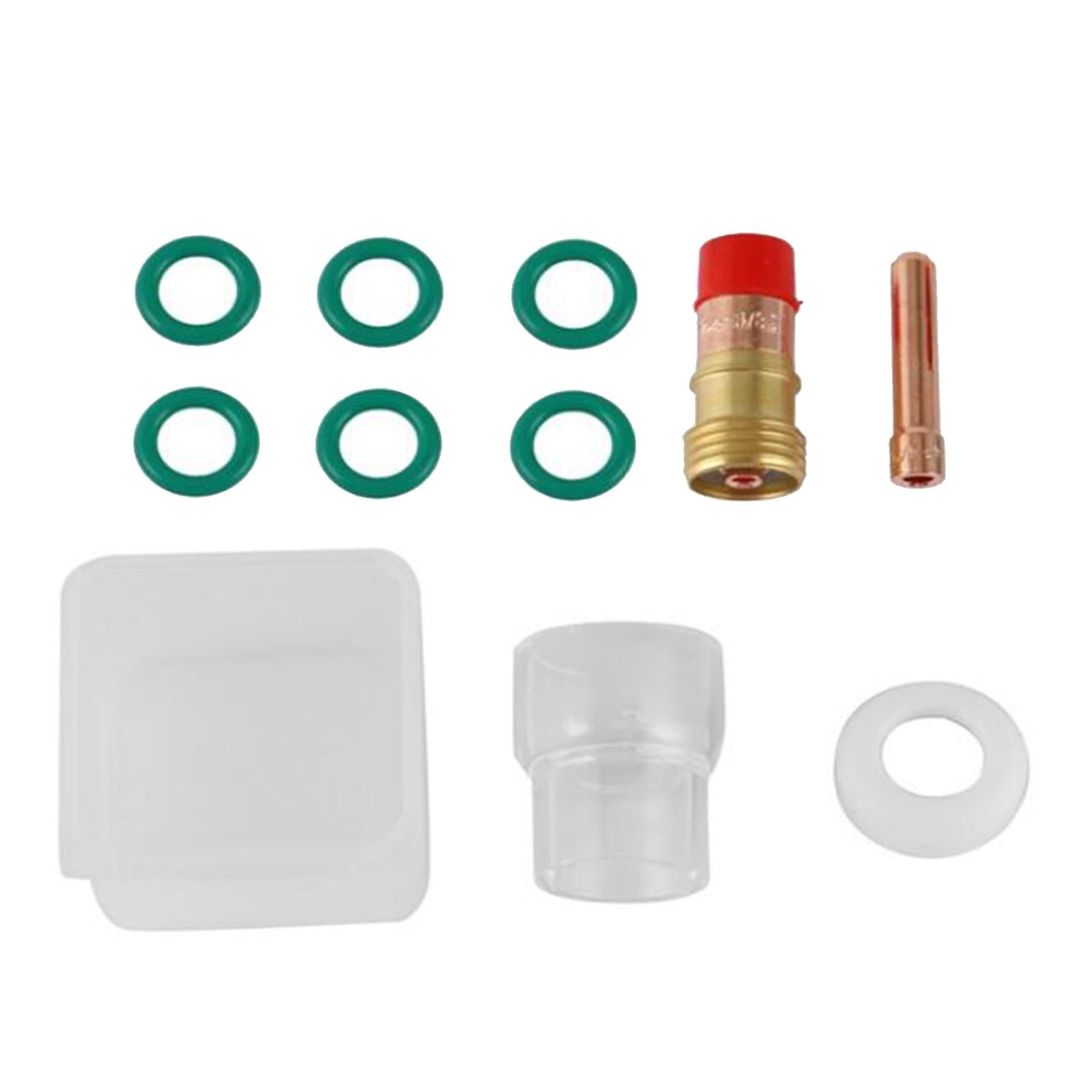 TIG Torch Kit Gas Lens Heating Cup Collect Kit for Wp-17/18/26 Solderer