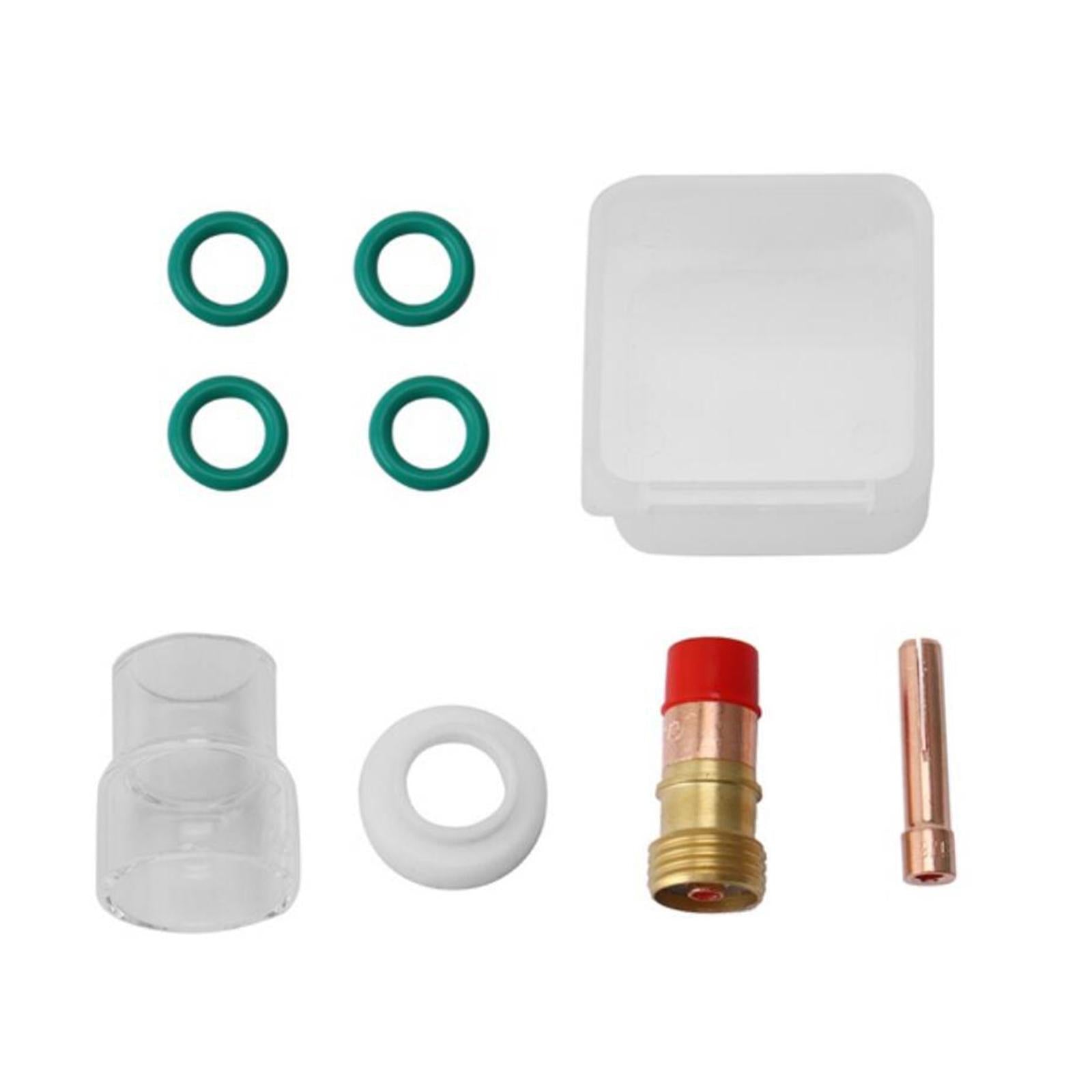 8x 3.2mm #12 Pyrex Glass Cup Kit Gas Lens Kit for WP-17 WP-18 WP-26