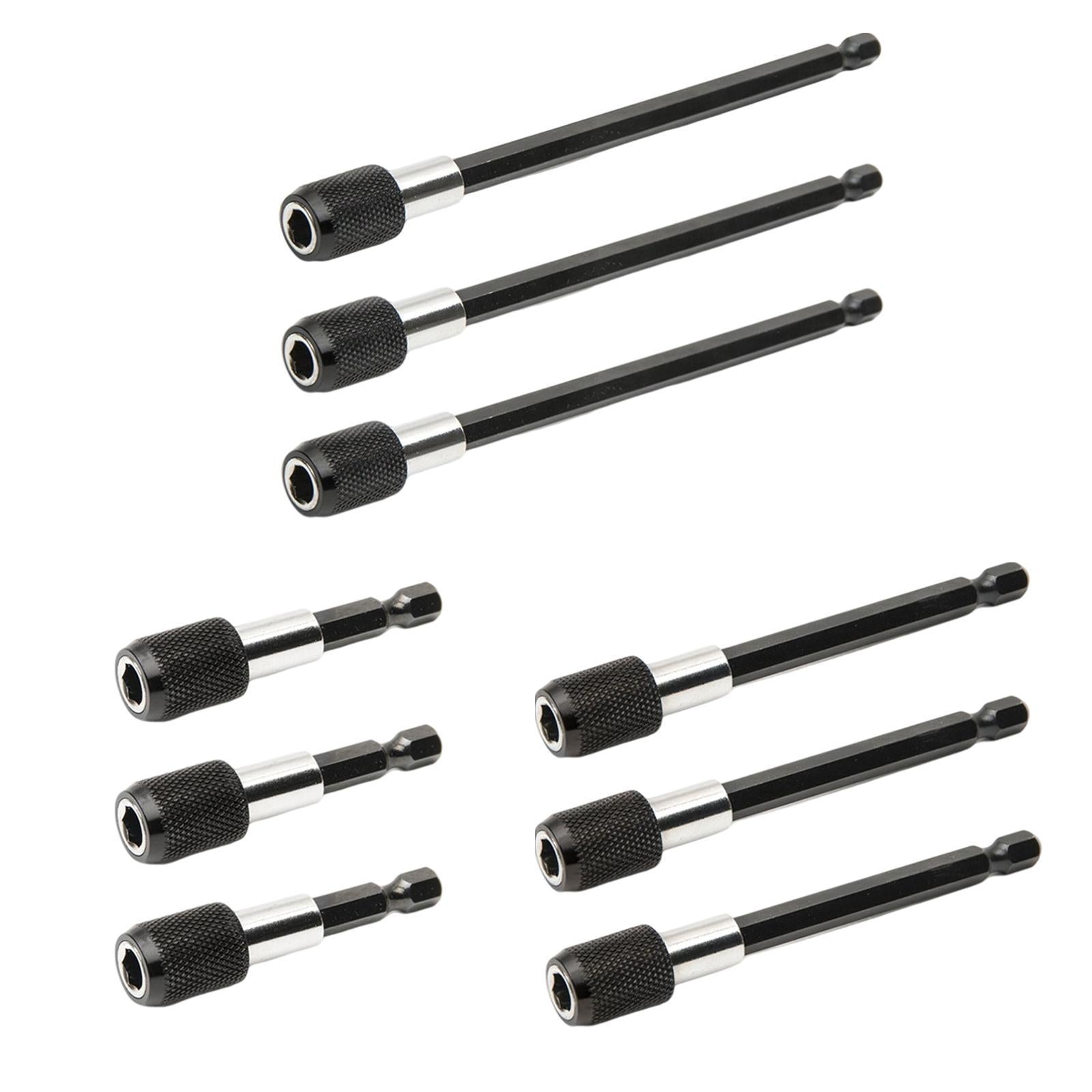 3Pcs Bit Holder Quick Change Hexagon Bit Extension Rod for 1/4 Hex Shank 60mm