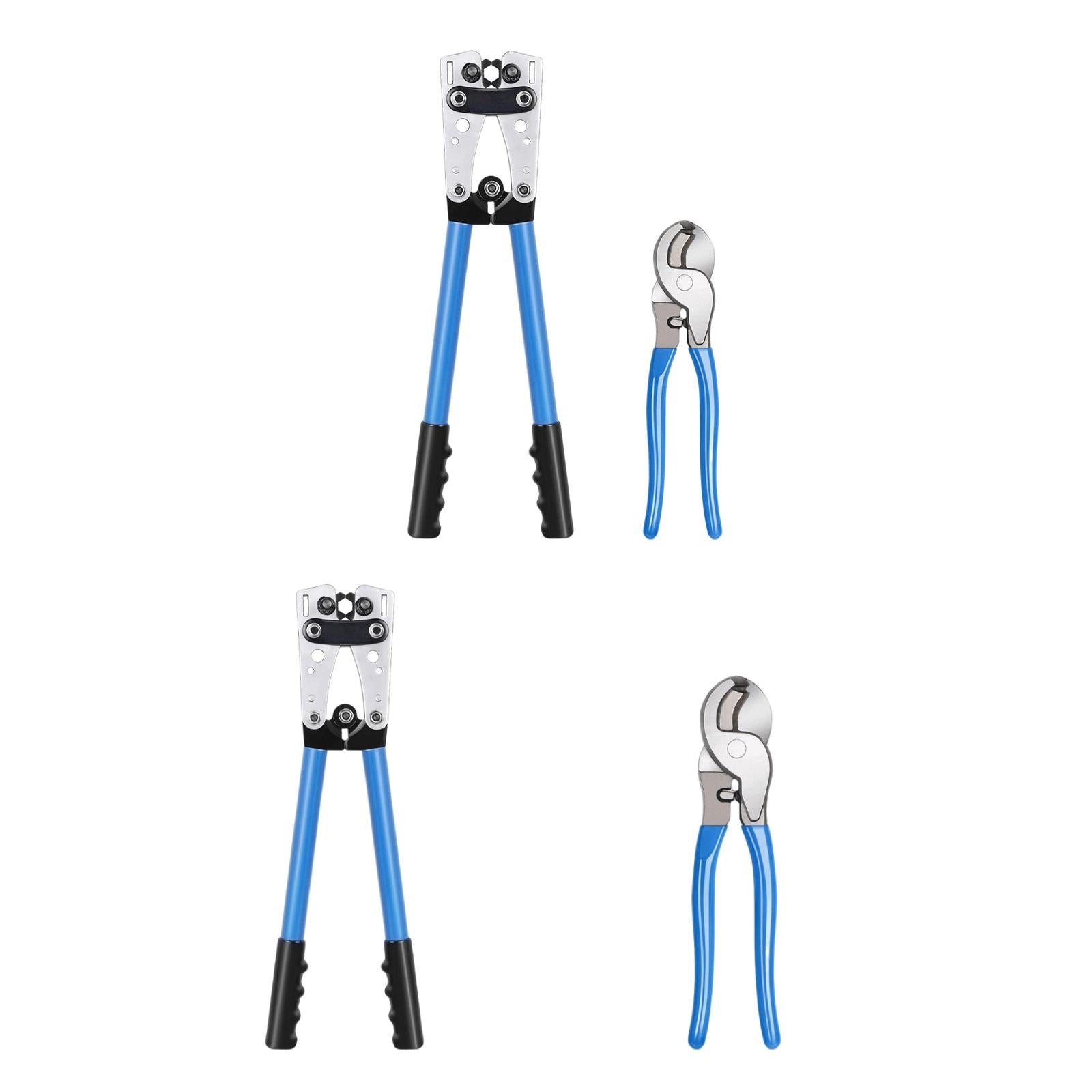 Wire Crimper Terminal Crimping Tool for Battery Terminal Wire Lugs AWG 0-1/0 Terminal Crimper
