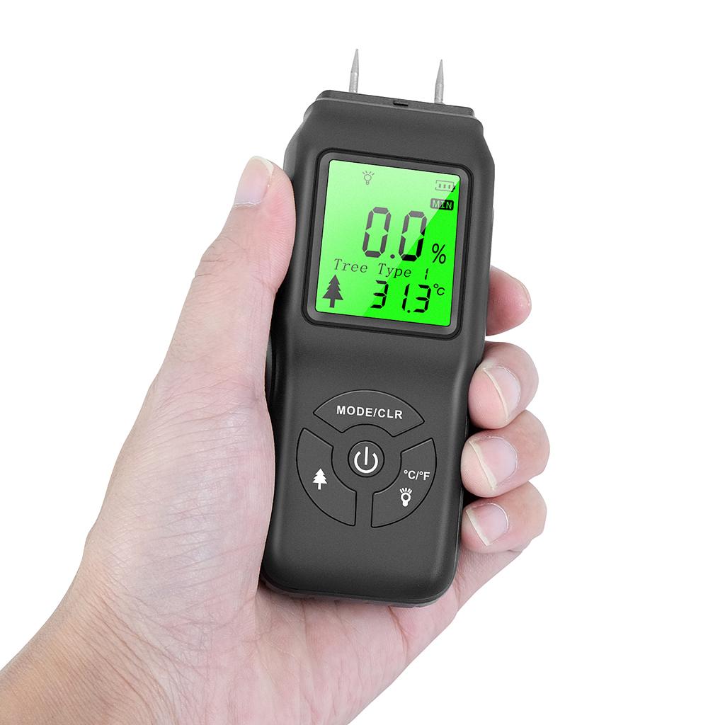 Wood Moisture Meter Digital Moisture Mold Detector Tester for Firewood Wood