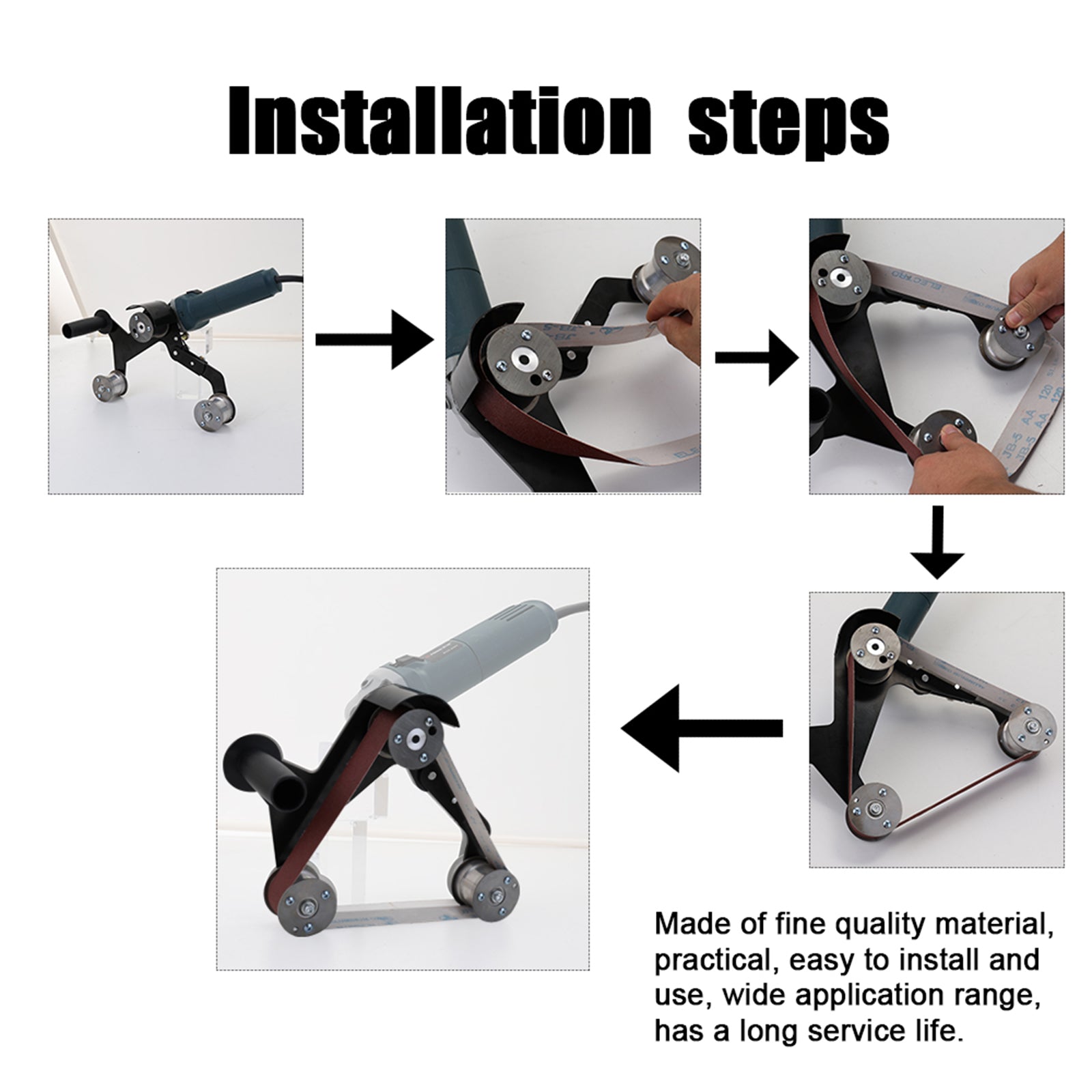 M14/M10 Grinder Belt Flexible Sander Angle Sanding Machine M14