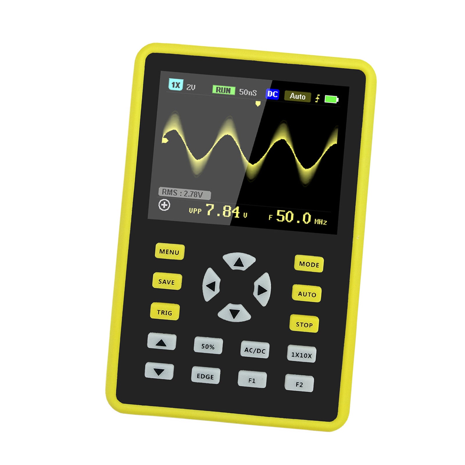 Handheld Digital Oscilloscope 500MS/S Sampling Rate for Appliance Repairing