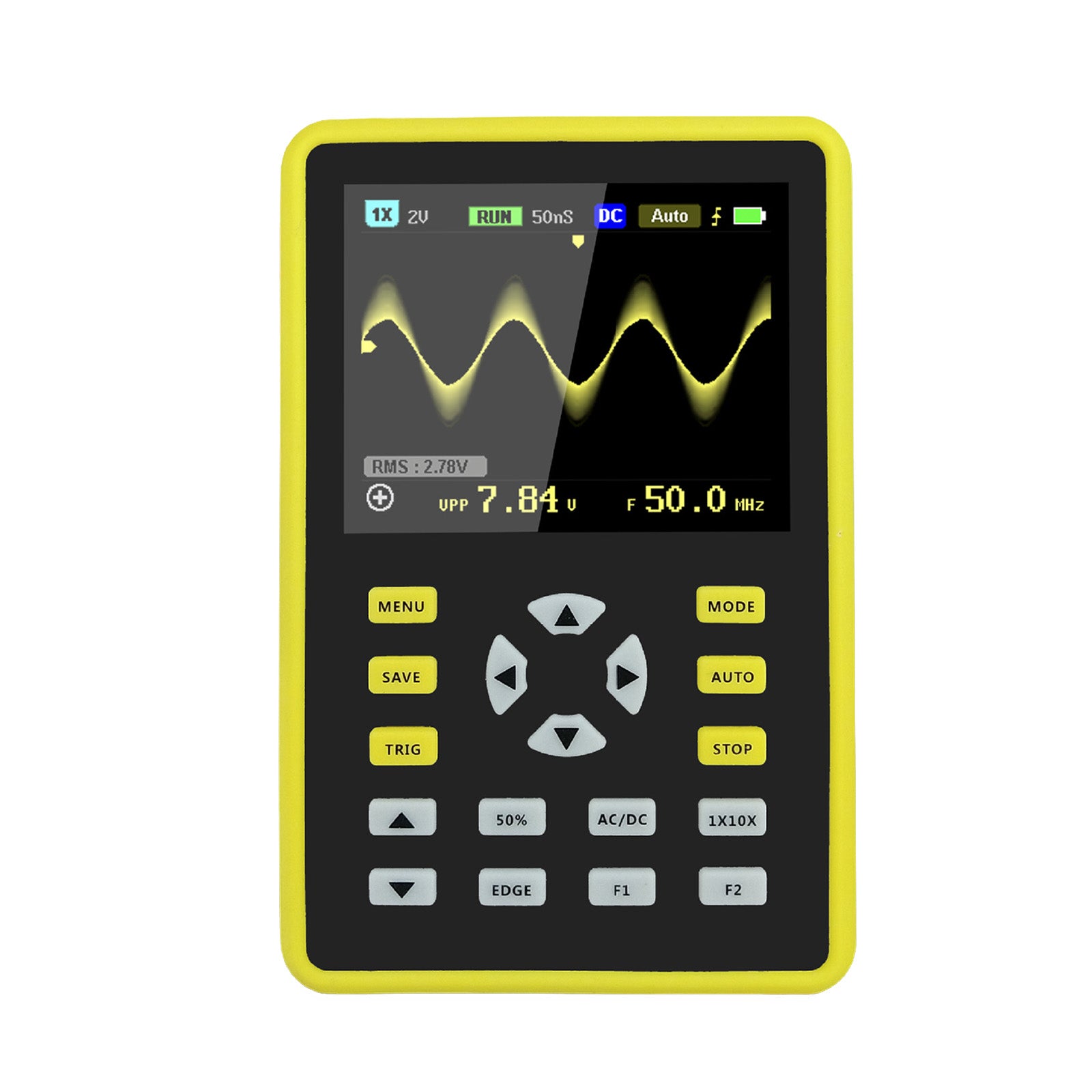 Handheld Digital Oscilloscope 500MS/S Sampling Rate for Appliance Repairing