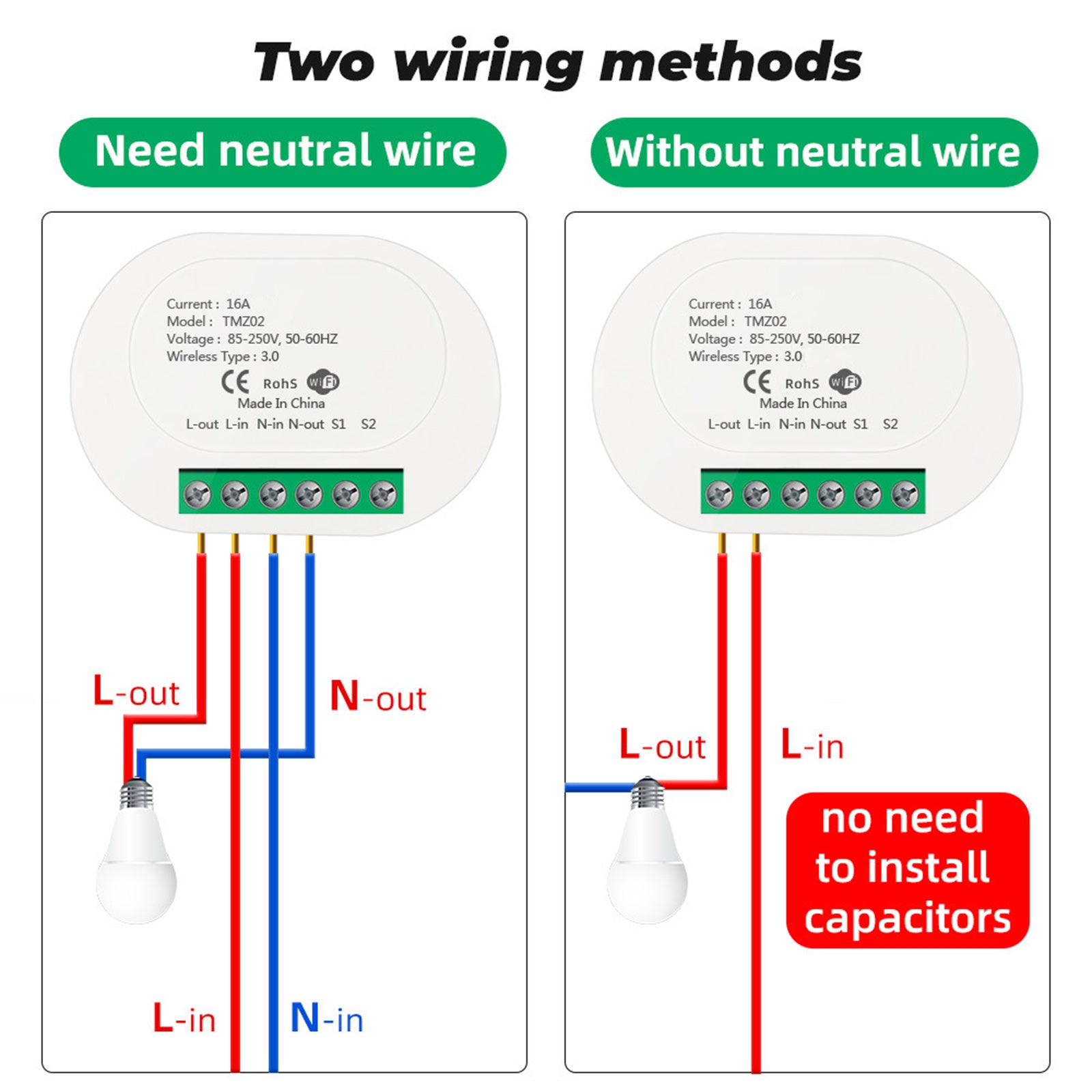 DIY Relay Switch Home Automation modules for Smart Speakers Alexa White