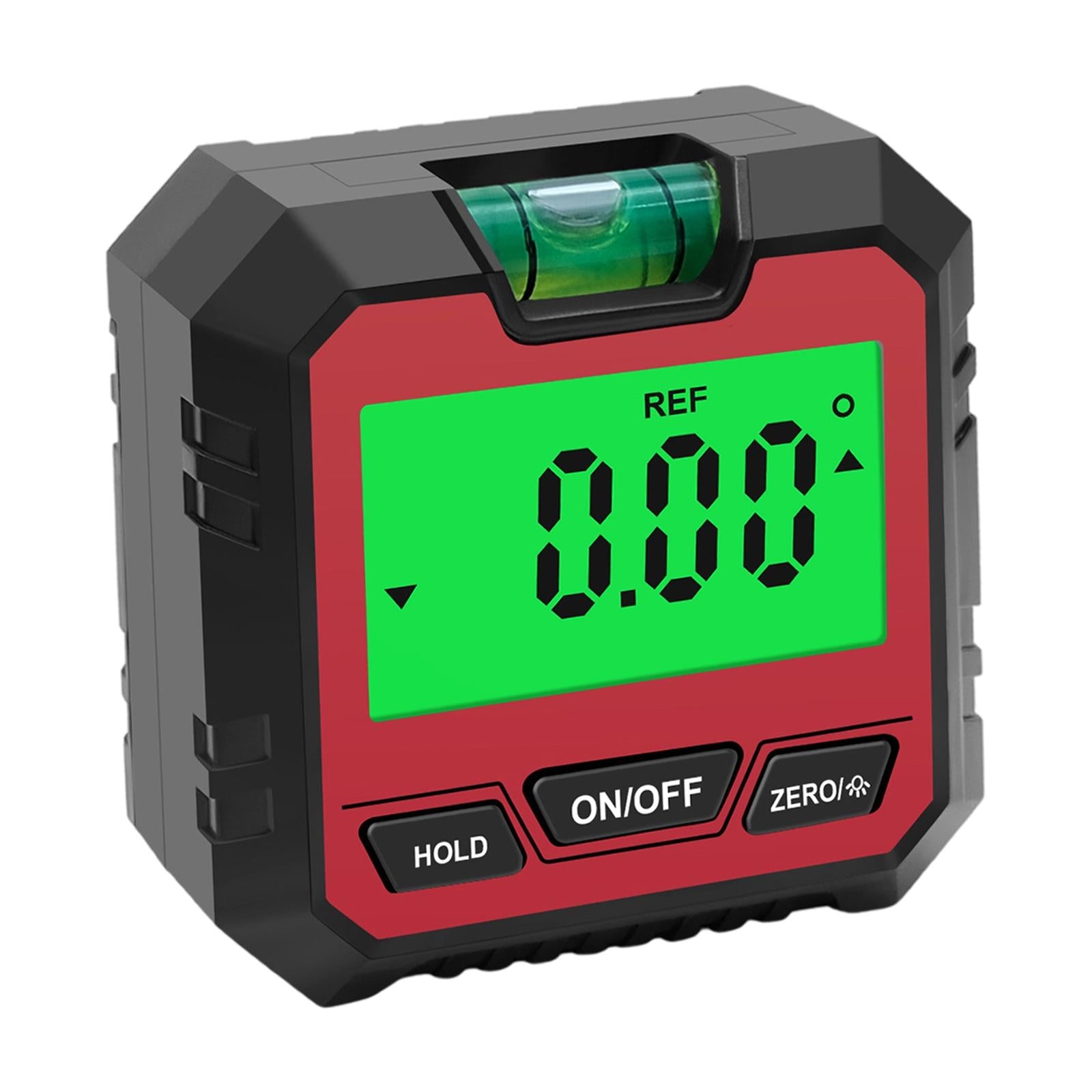 Mini Digital Protractor Measurement Tool for Drilling Machinery Woodworking Red B