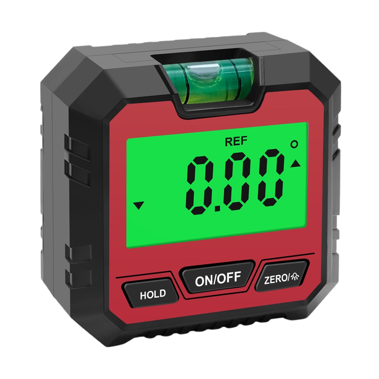 Mini Digital Protractor Measurement Tool for Drilling Machinery Woodworking Red B