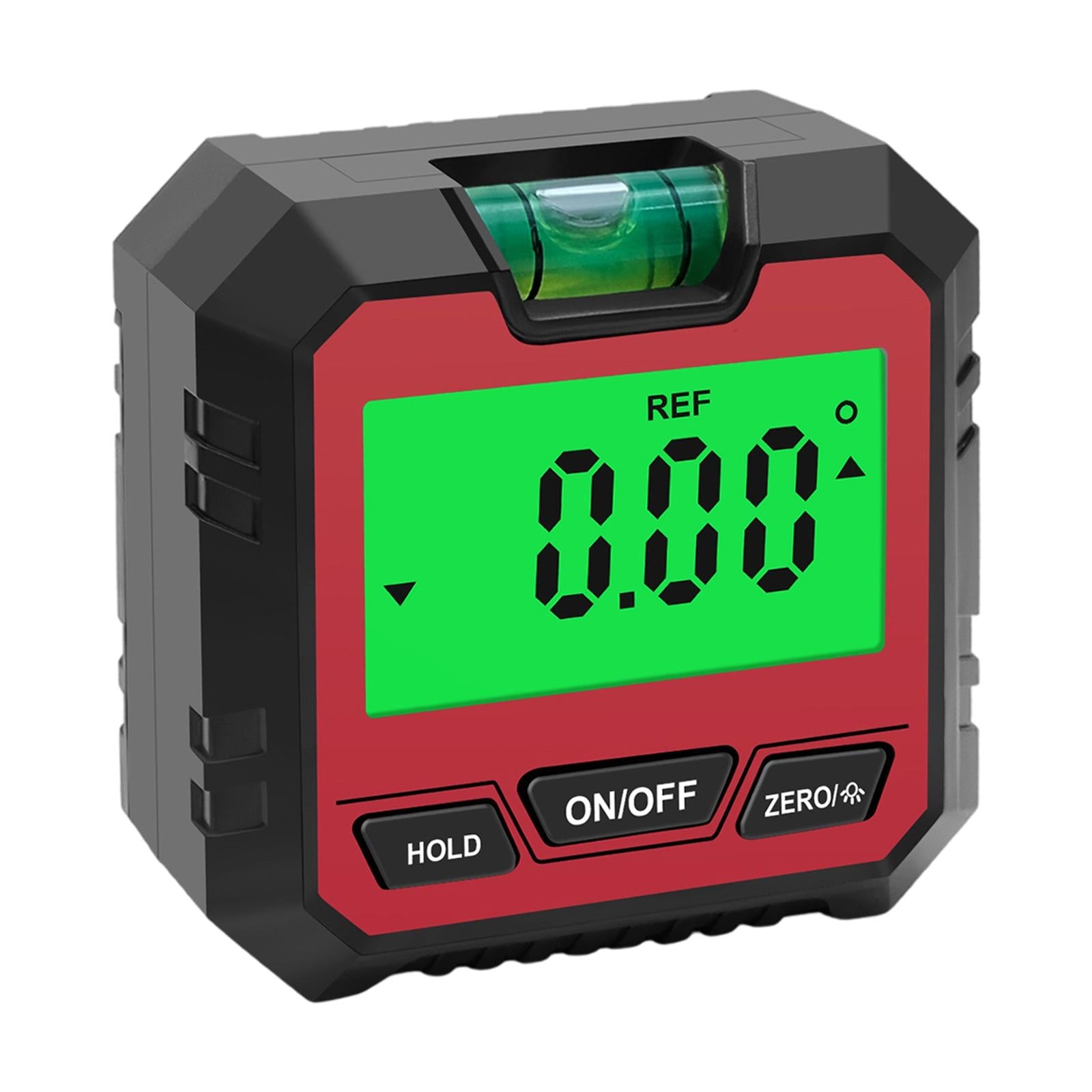 Mini Digital Protractor Measurement Tool for Drilling Machinery Woodworking Red B