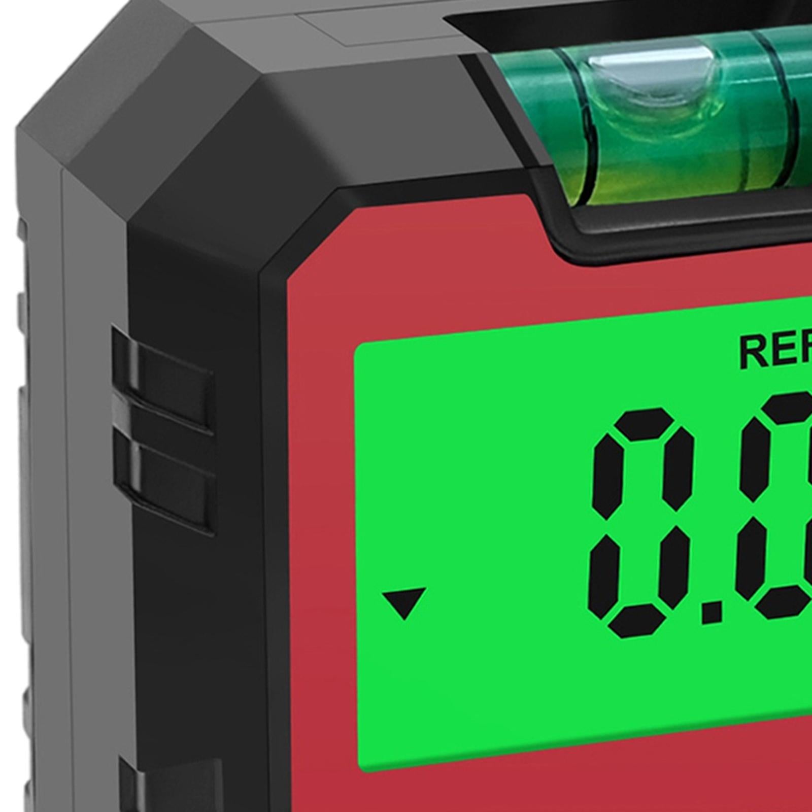 Mini Digital Protractor Measurement Tool for Drilling Machinery Woodworking Red B