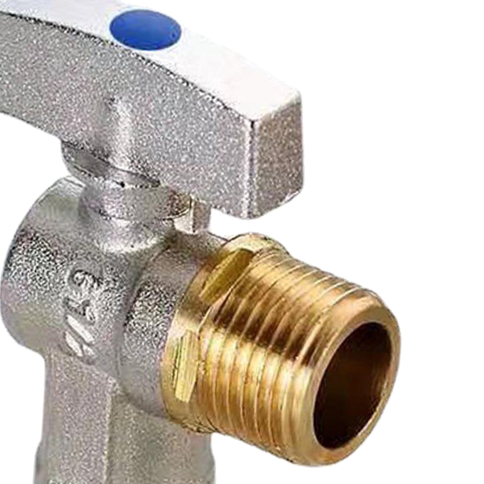 G1/2'' Flow Angle Value Water Shut Off Angle for Bathroom Toilet Blue