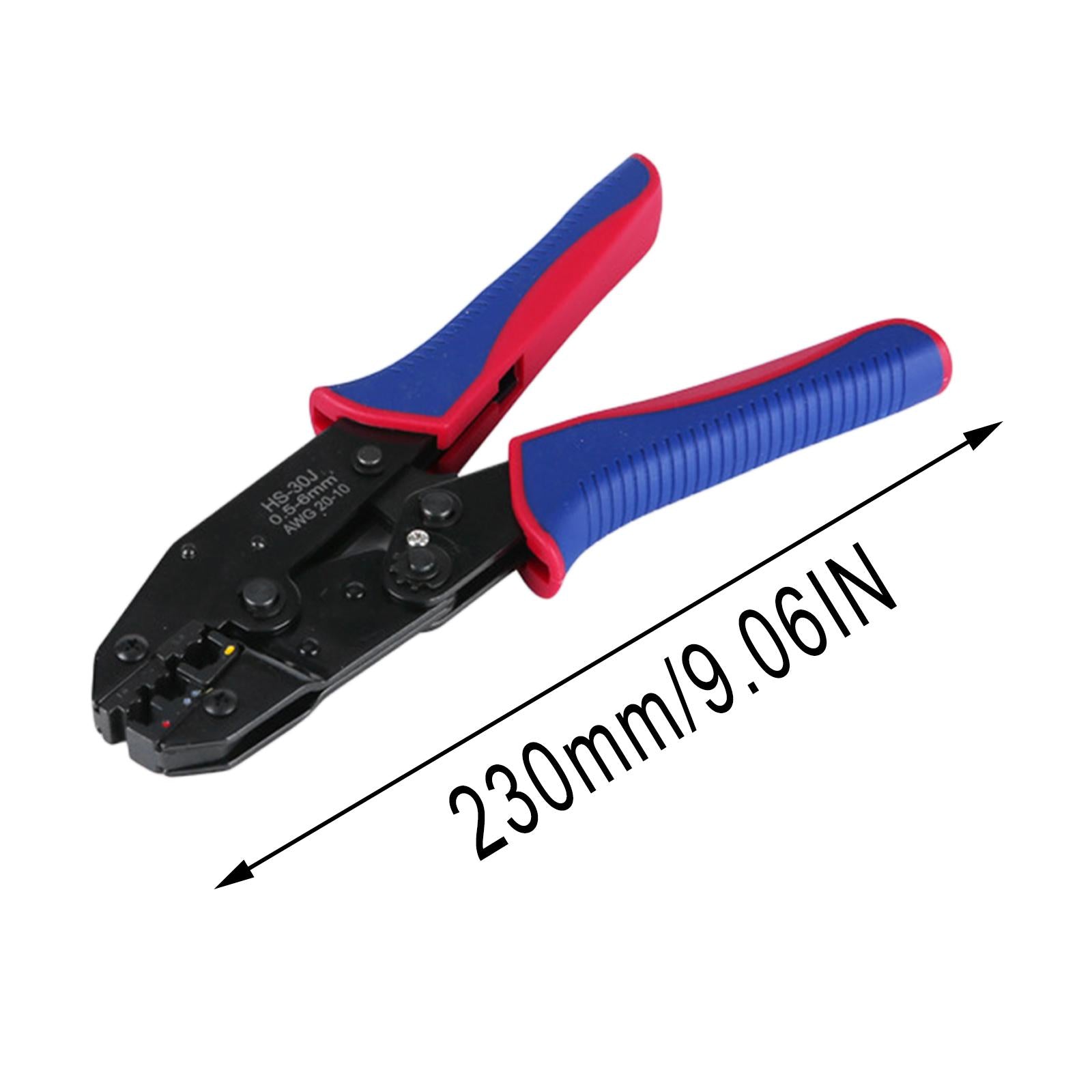 Steel Heavy Duty Ferrule Crimping Tool Cable Cutter for Copper Lugs 0.5-6mm2 Plier