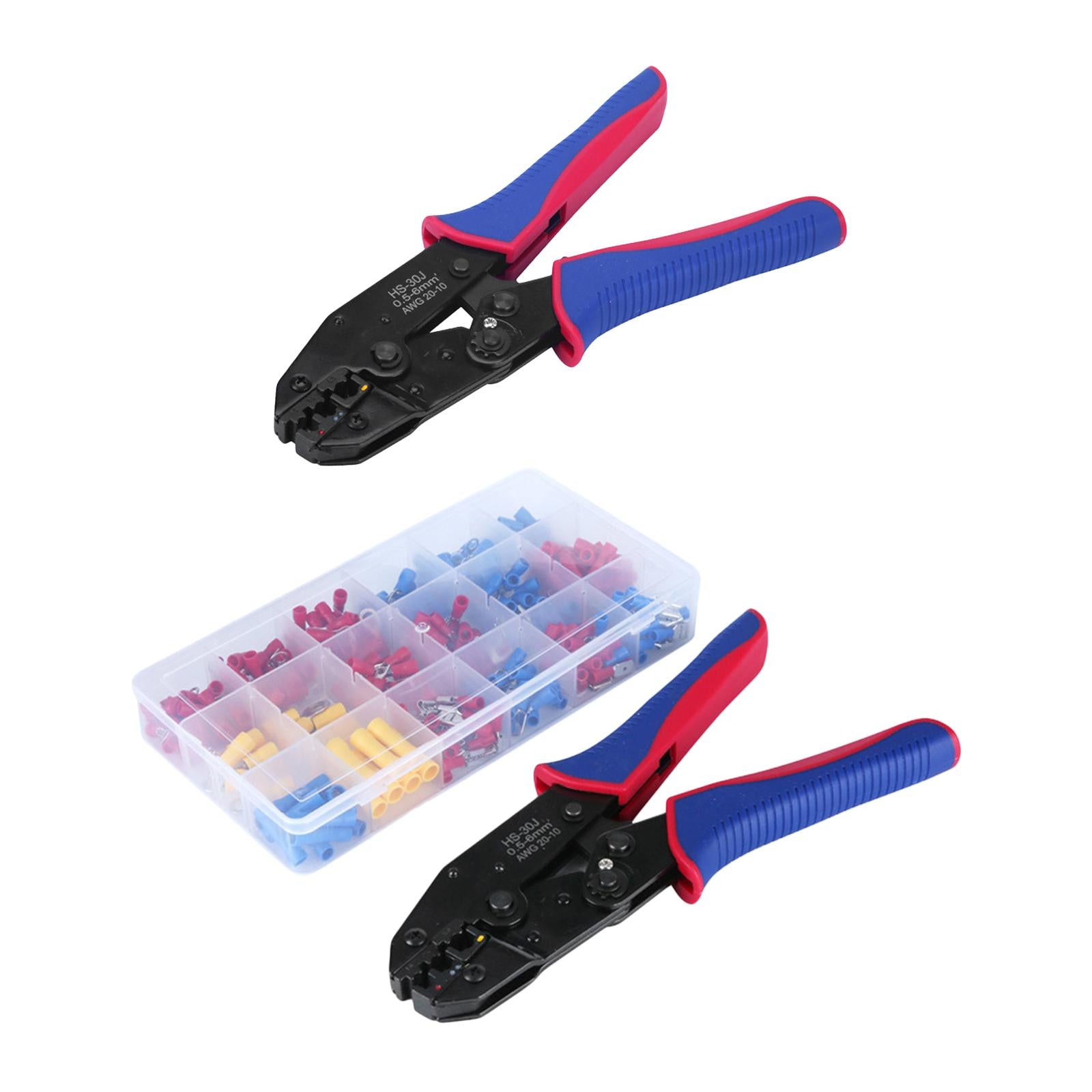 Steel Heavy Duty Ferrule Crimping Tool Cable Cutter for Copper Lugs 0.5-6mm2 Plier