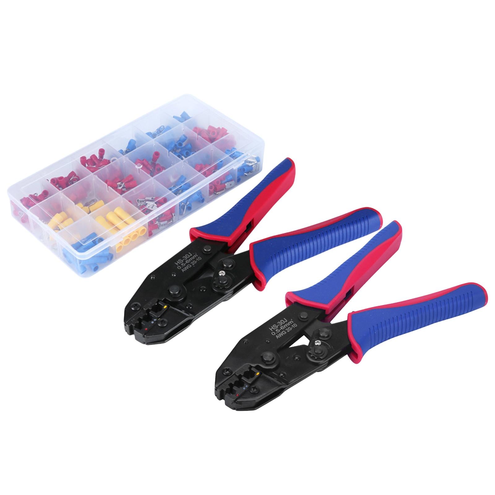 Steel Heavy Duty Ferrule Crimping Tool Cable Cutter for Copper Lugs 0.5-6mm2 Plier