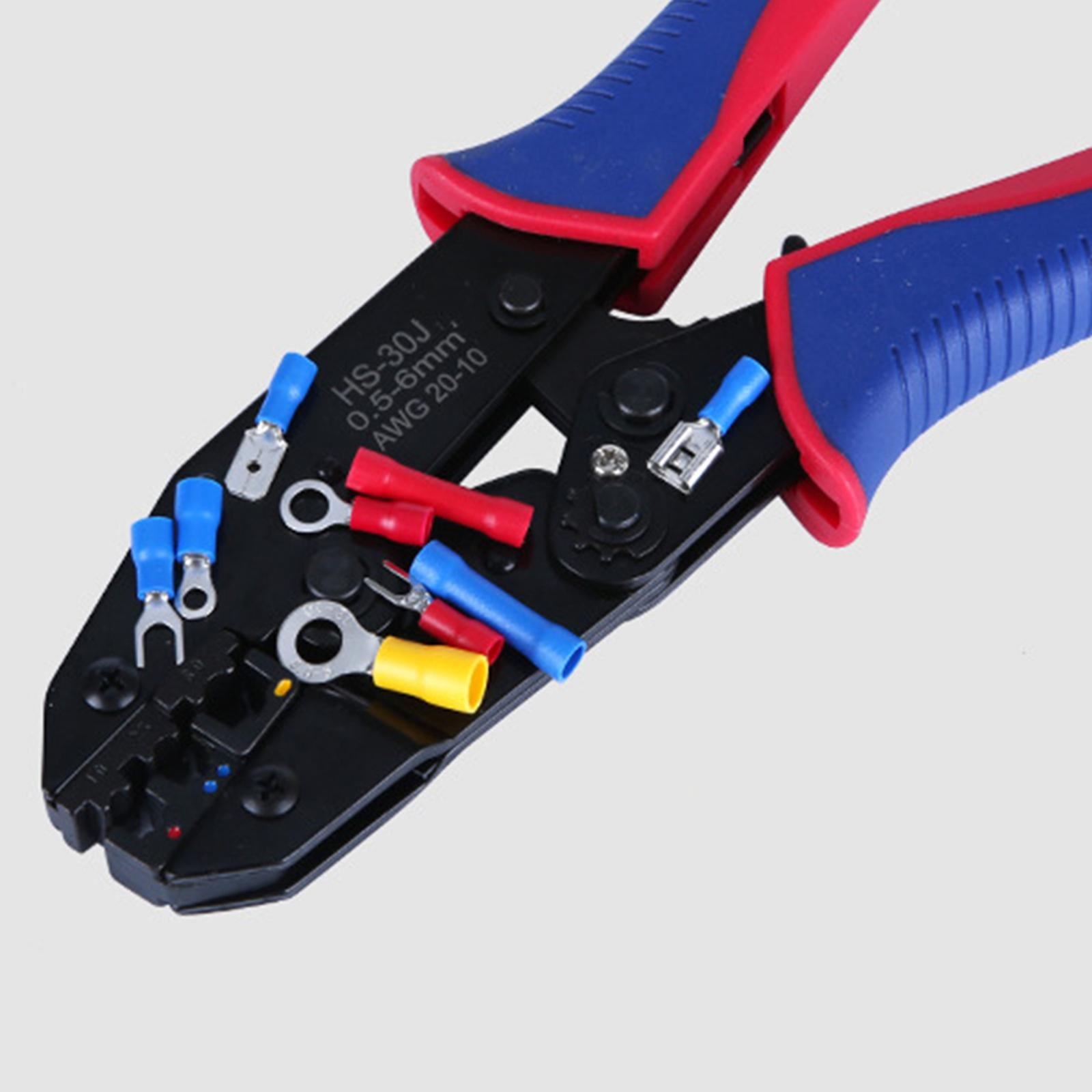 Steel Heavy Duty Ferrule Crimping Tool Cable Cutter for Copper Lugs 0.5-6mm2 Plier 300 Terminal