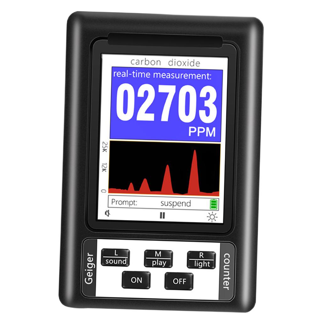 Intelligent Air Quality Monitor Portable Professional for Household Home Black